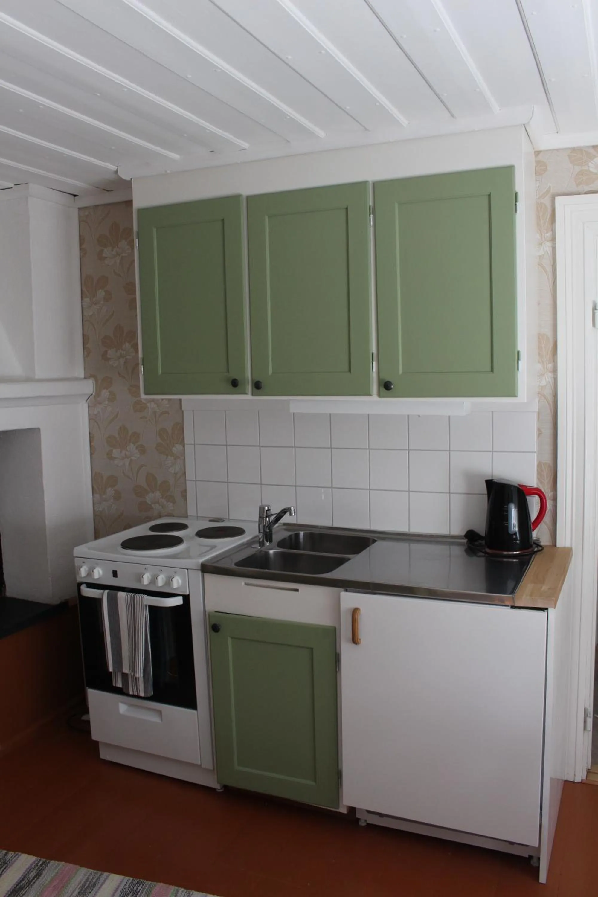 Kitchen or kitchenette in STF Hostel Vilhelmina Kyrkstad