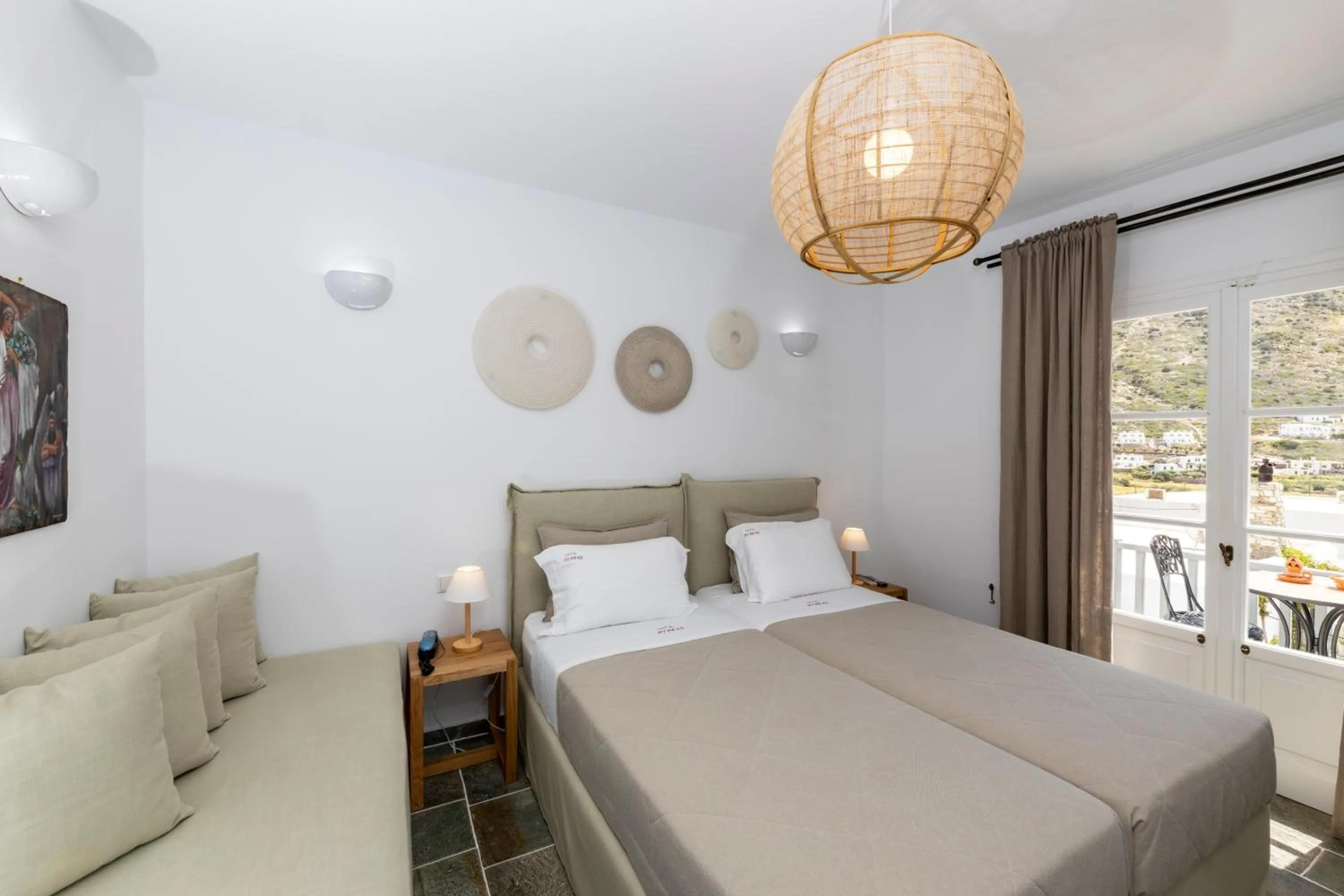 Bedroom in Nymfes Hotel