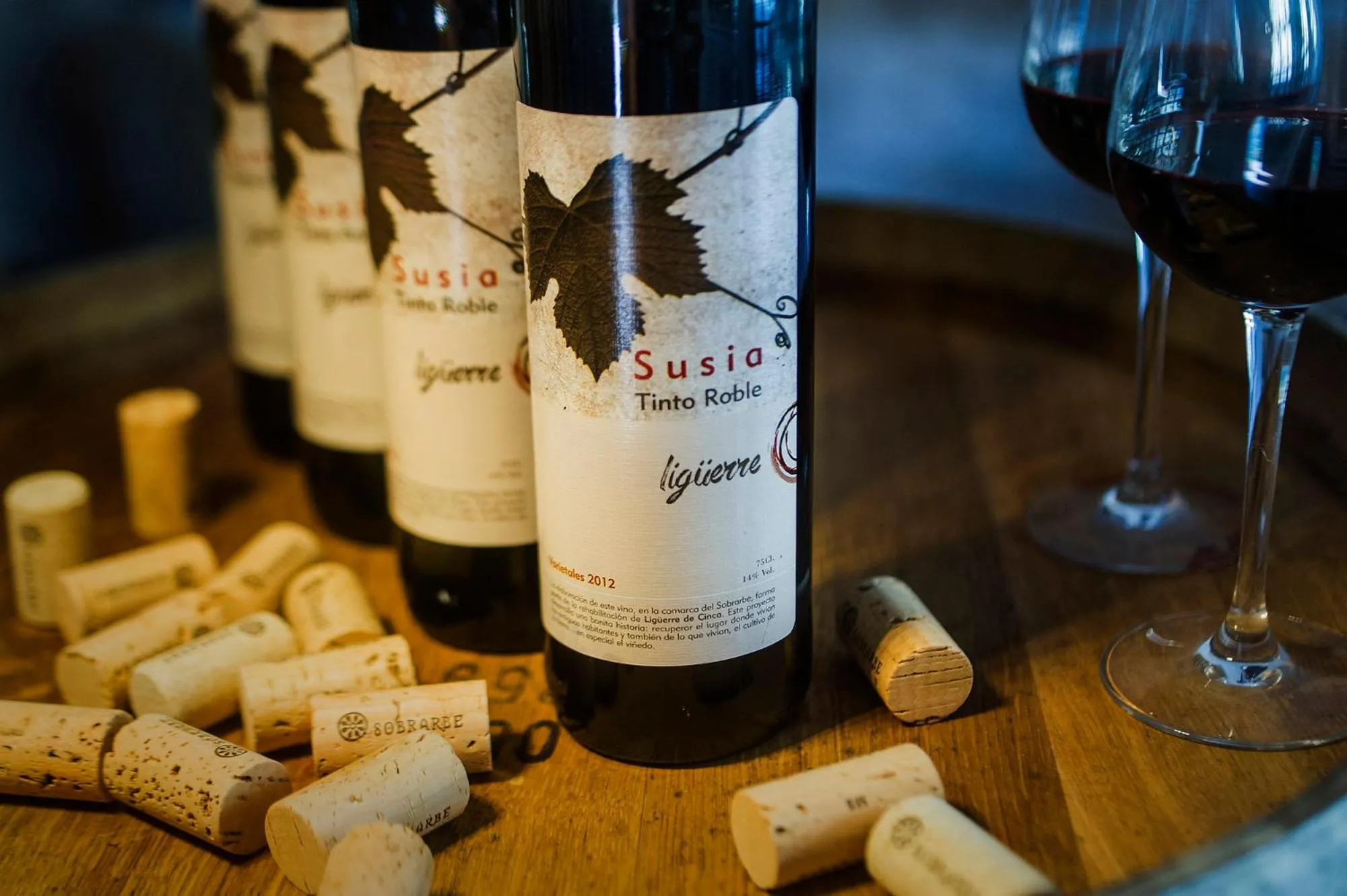 Alcoholic drinks in Ligüerre Resort