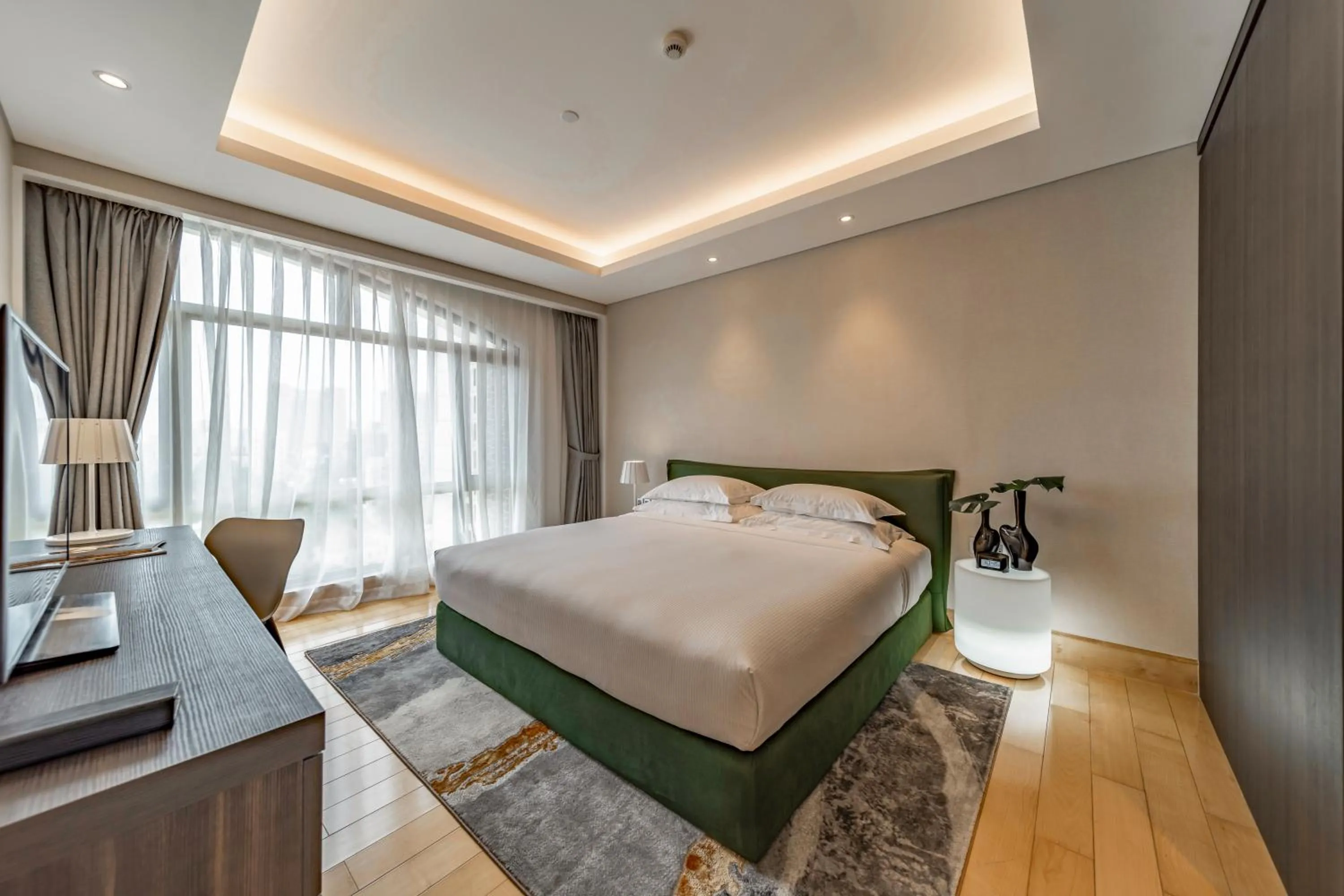 Bed in Sherwood Suites