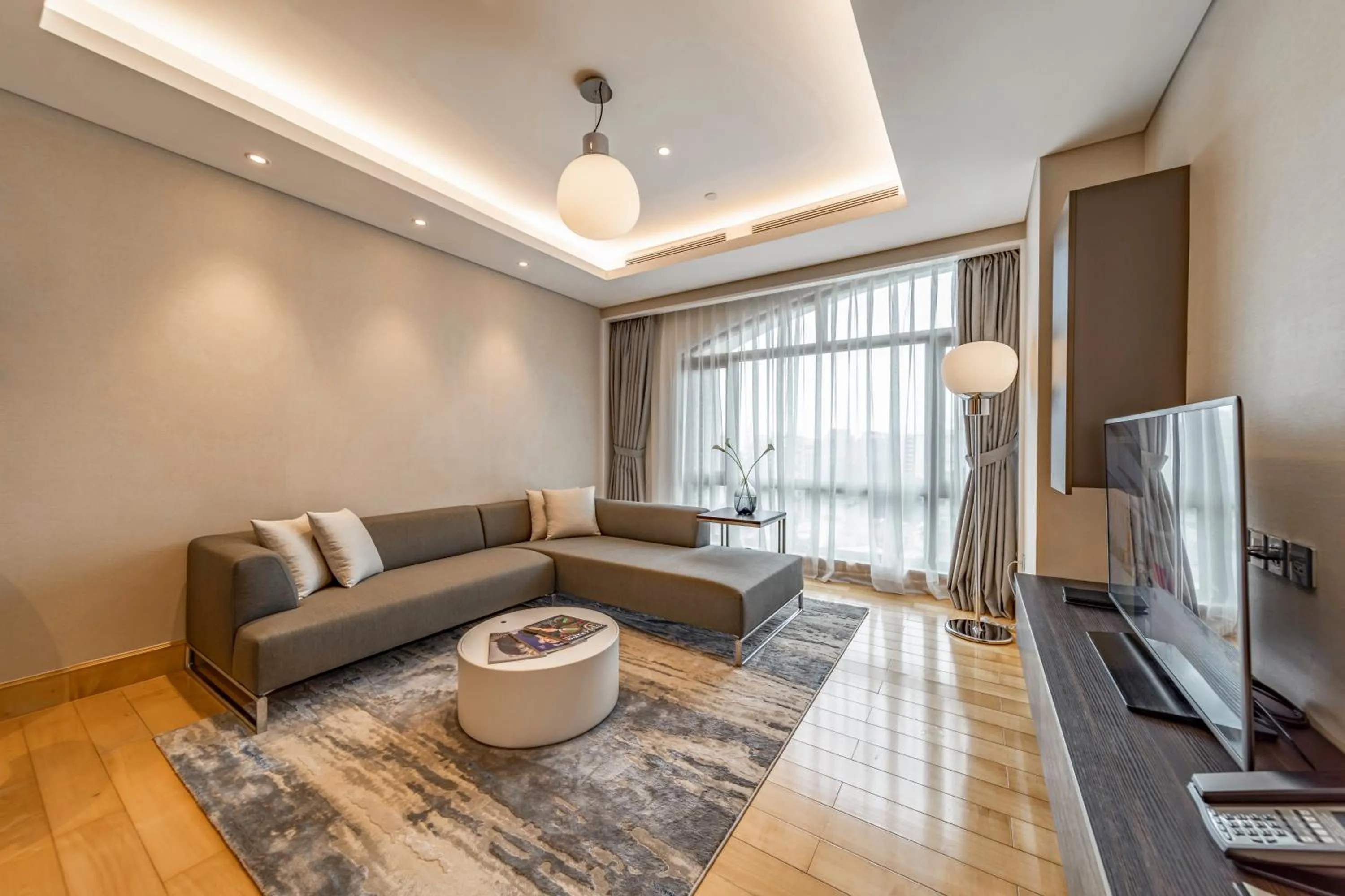 Living room in Sherwood Suites