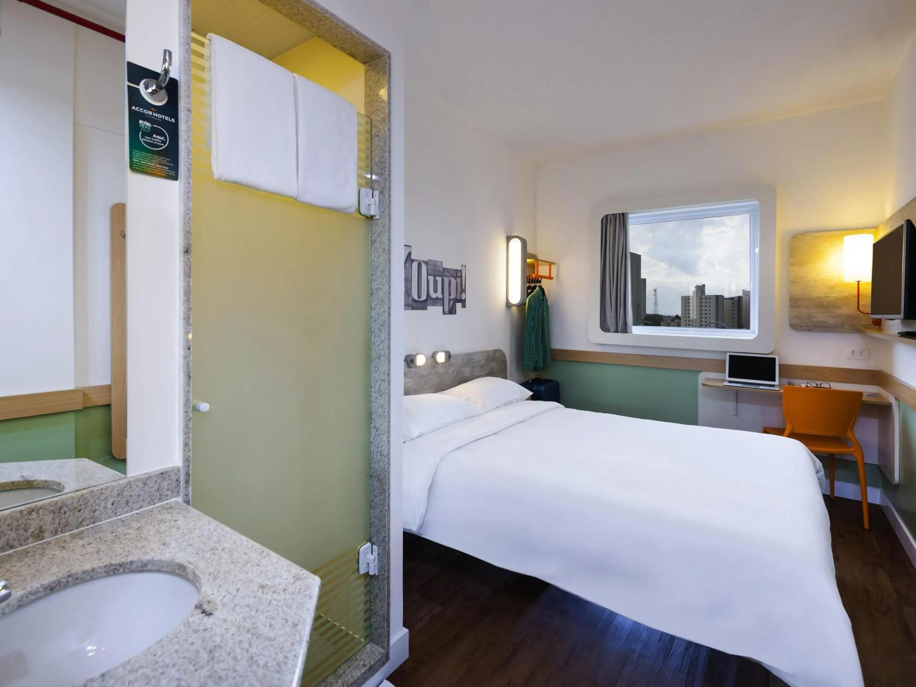 Bedroom, Bed in ibis budget Campinas Aquidaban