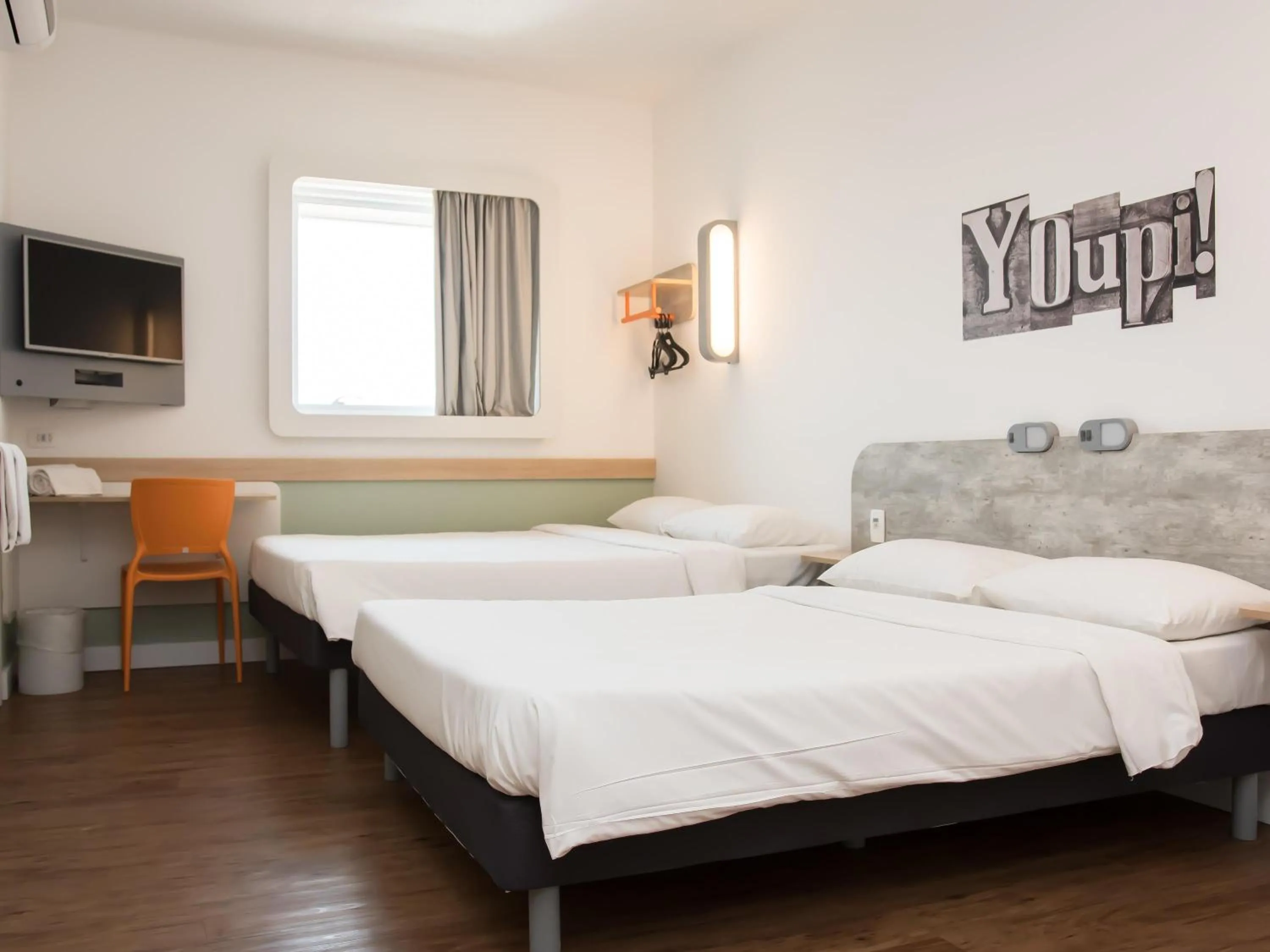 Bedroom, Bed in ibis budget Campinas Aquidaban