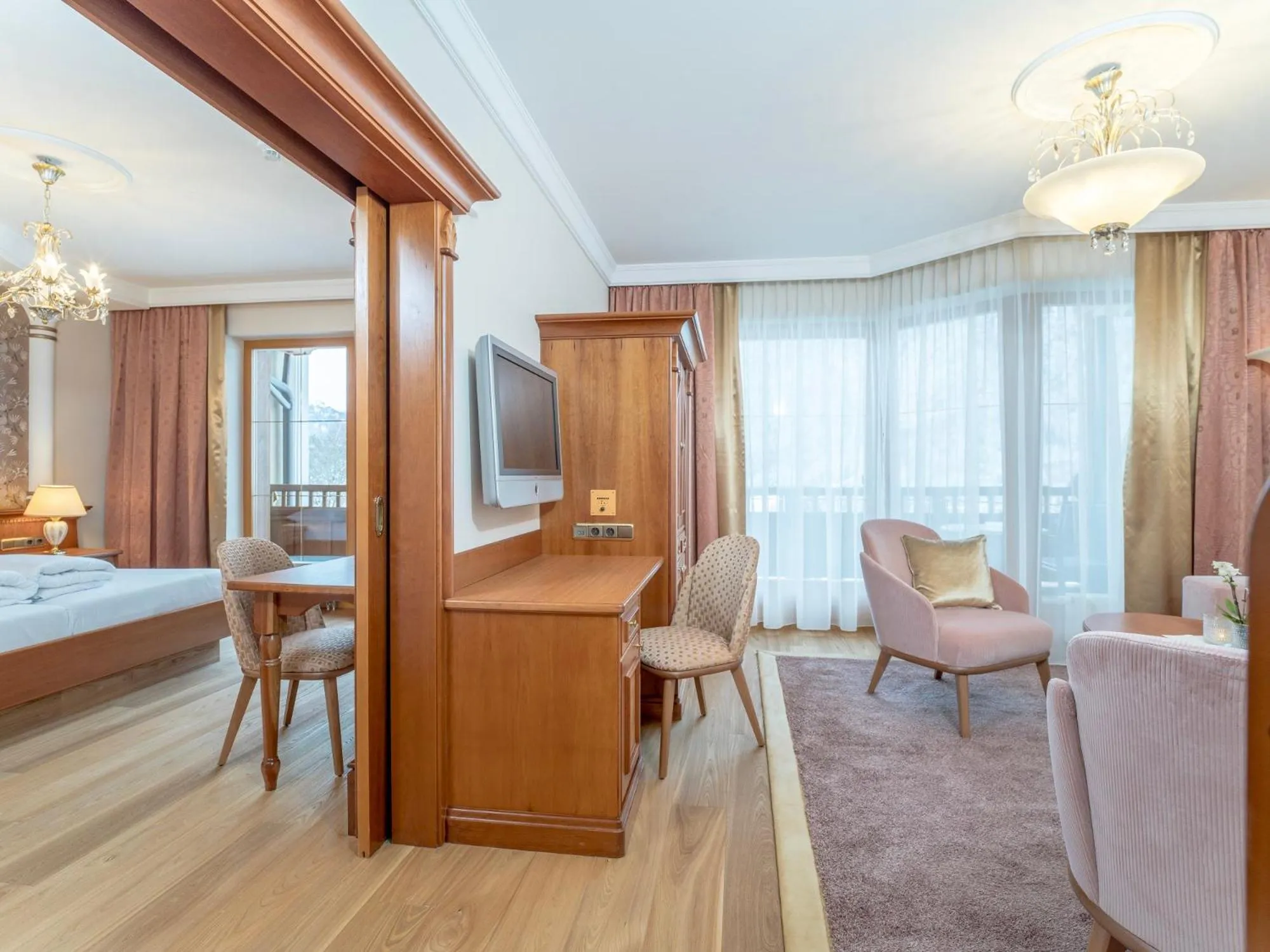 Living room, Bed in Der Lärchenhof