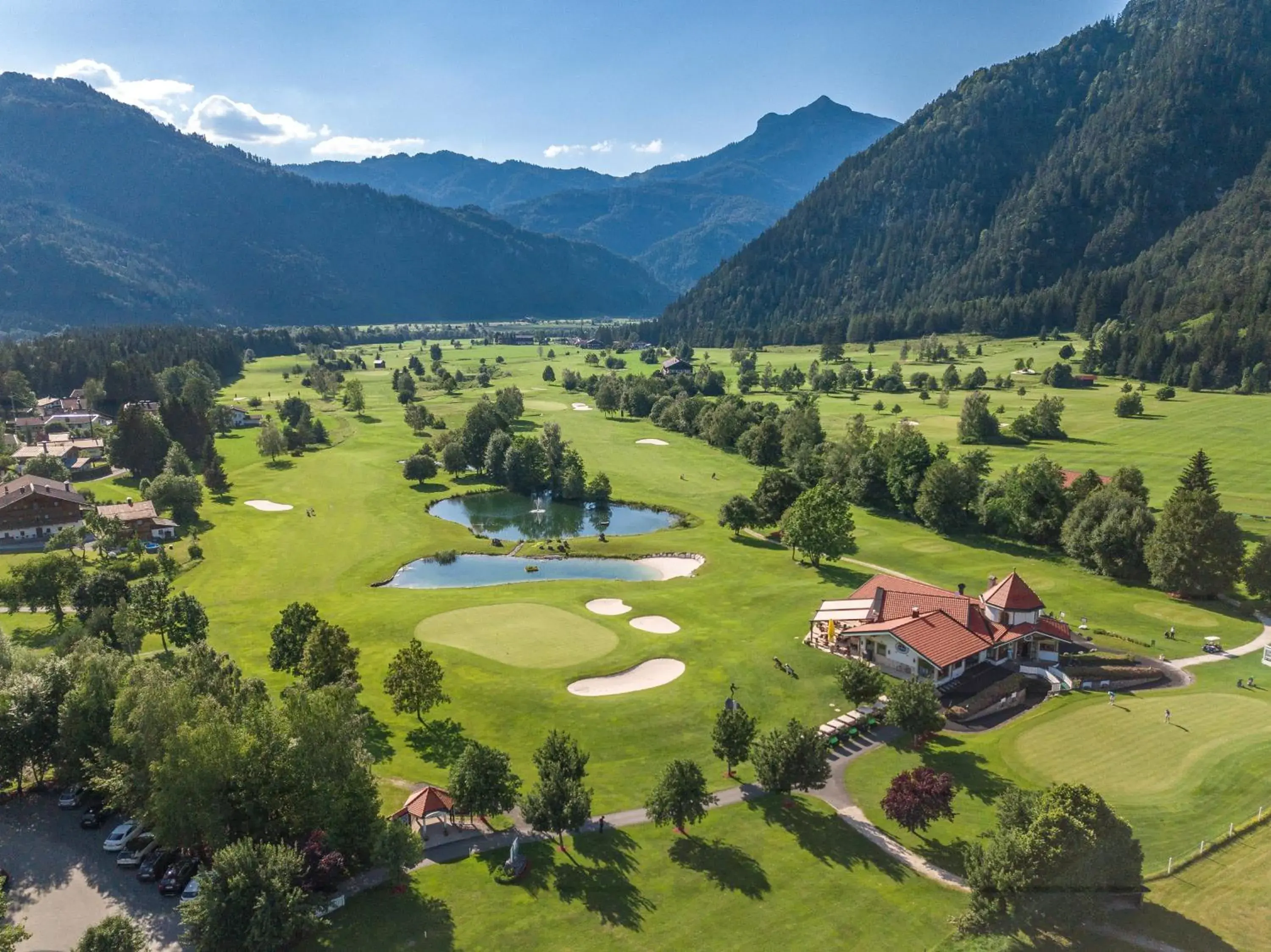 Golfcourse, Bird's-eye View in Der Lärchenhof