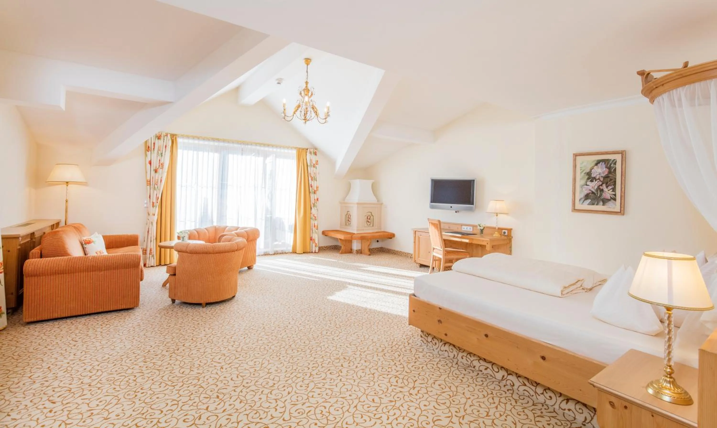 Photo of the whole room, Bed in Der Lärchenhof