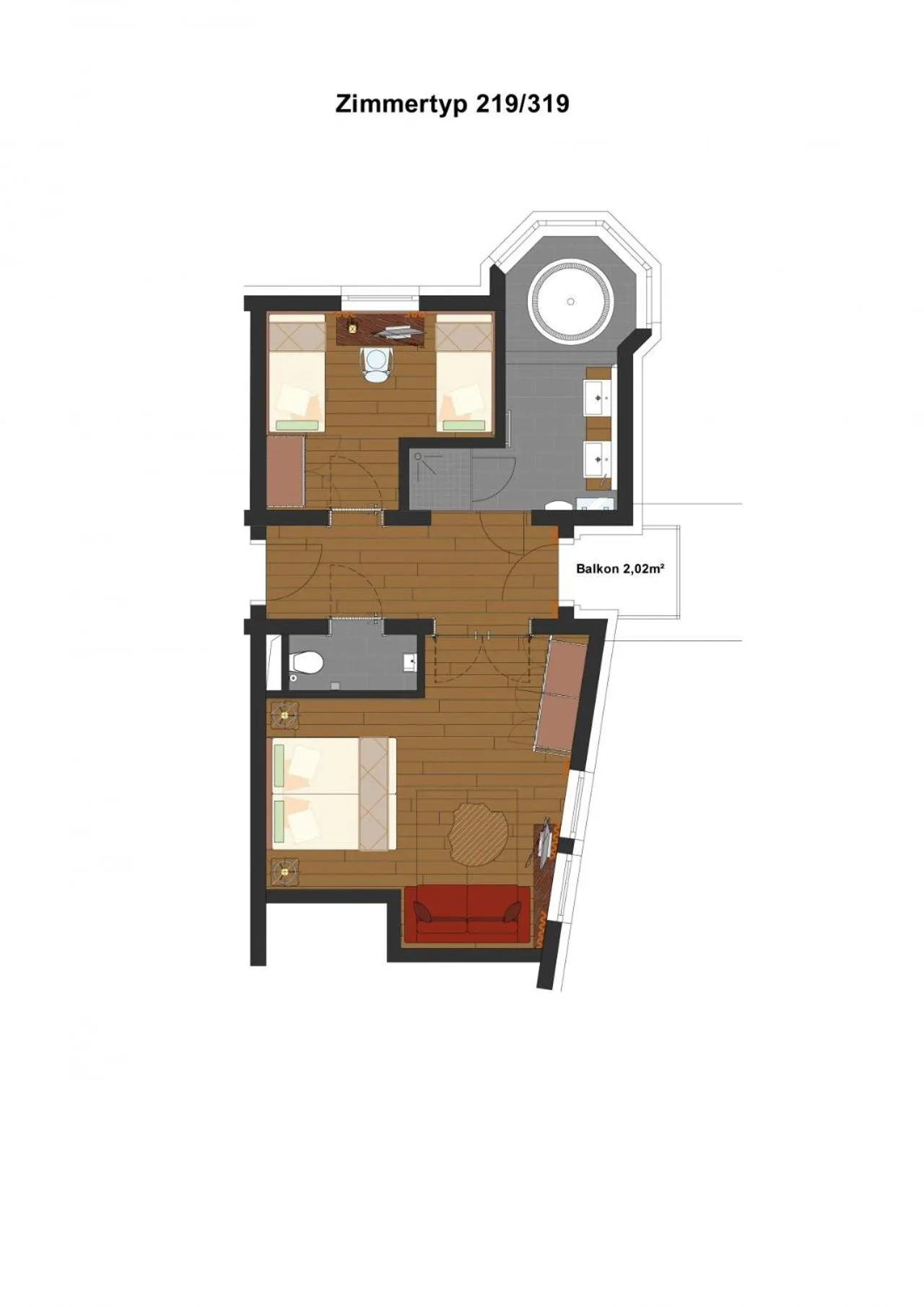 Floor plan in Almhof Family und Wellness Resort