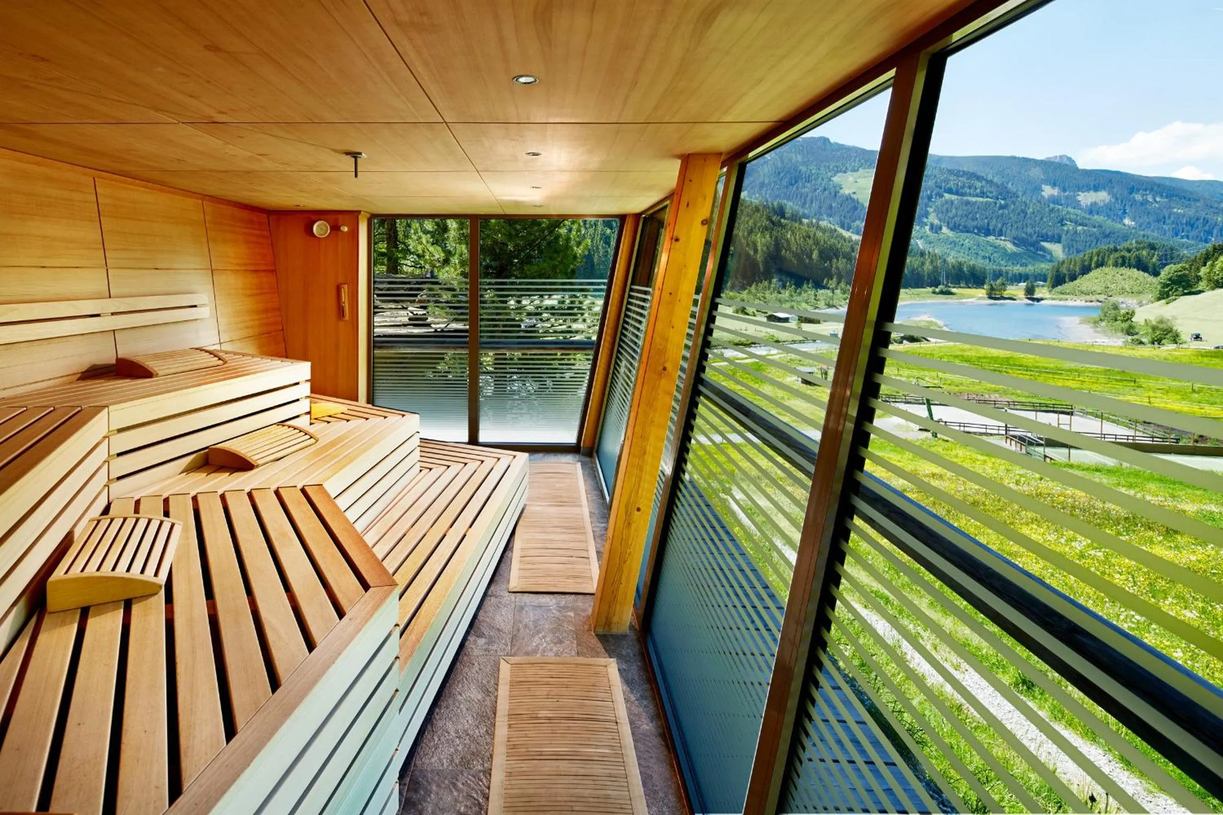 Sauna in Almhof Family und Wellness Resort