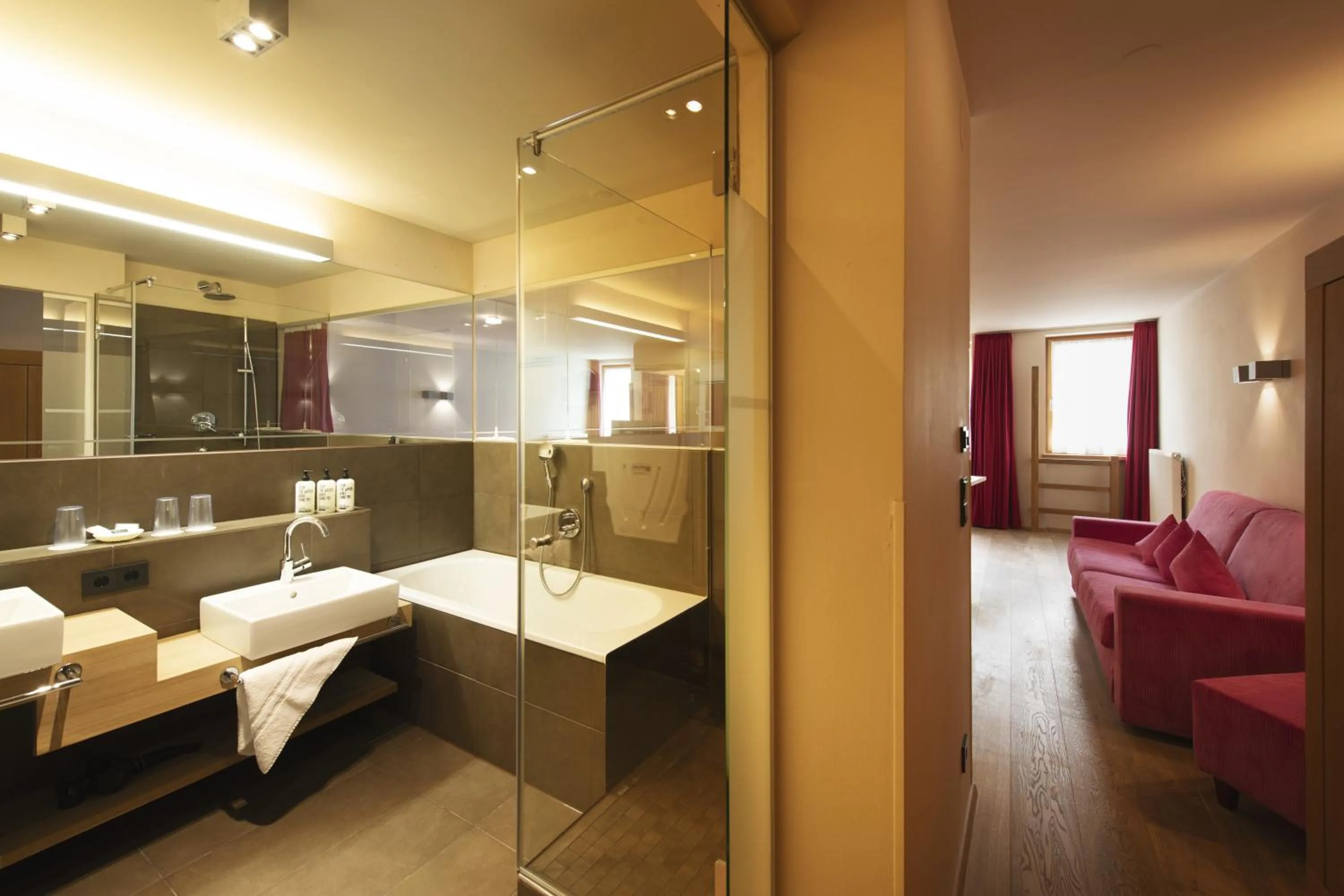 Bathroom in Almhof Family und Wellness Resort