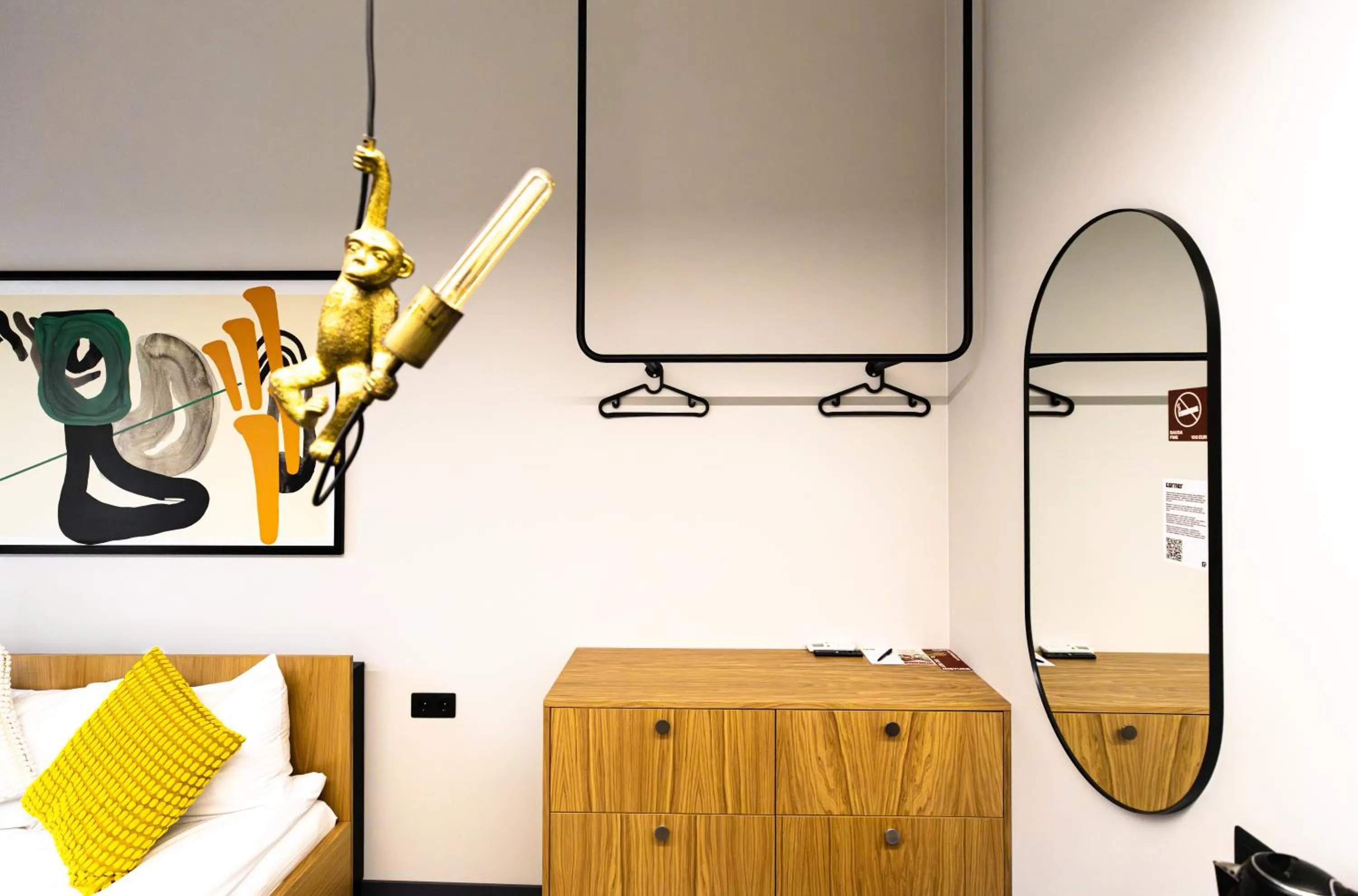 wardrobe in Corner Hotel