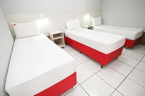 Bed in Hotel Pousada Bonsai Bed in Hotel Pousada Bonsai