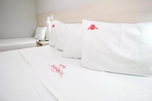 Bed in Hotel Pousada Bonsai