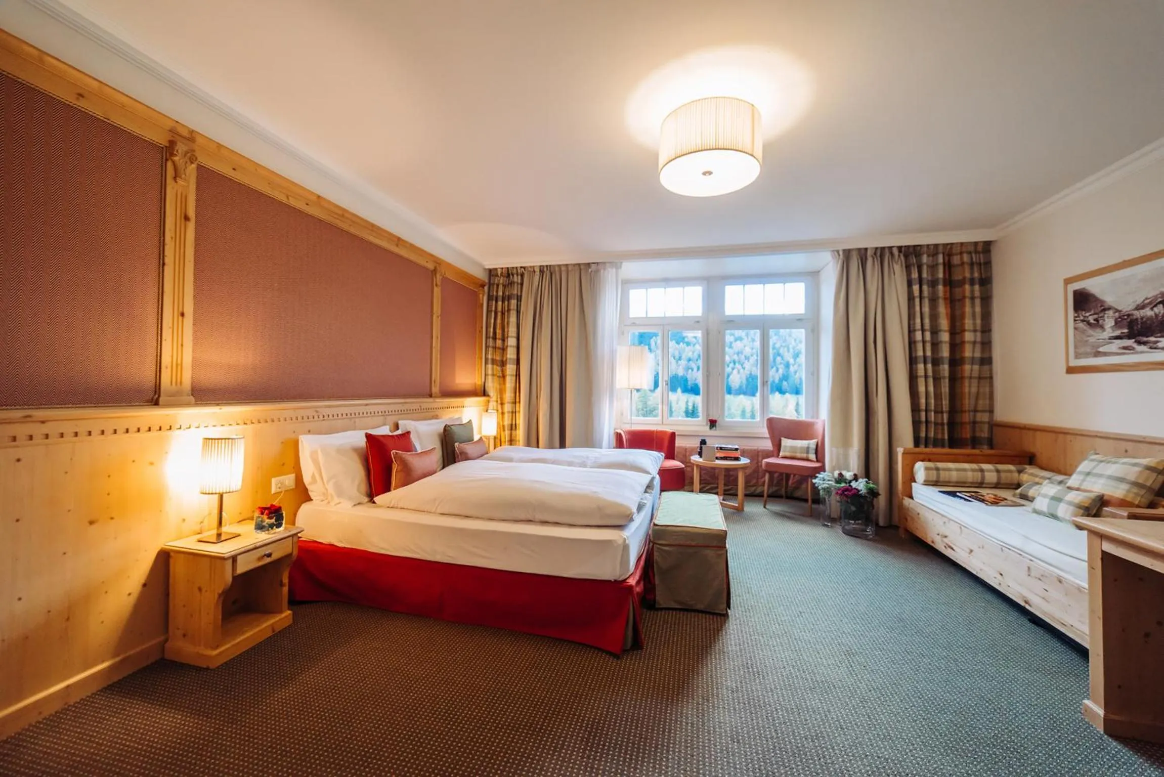 Photo of the whole room, Bed in Schloss Hotel & Spa Pontresina