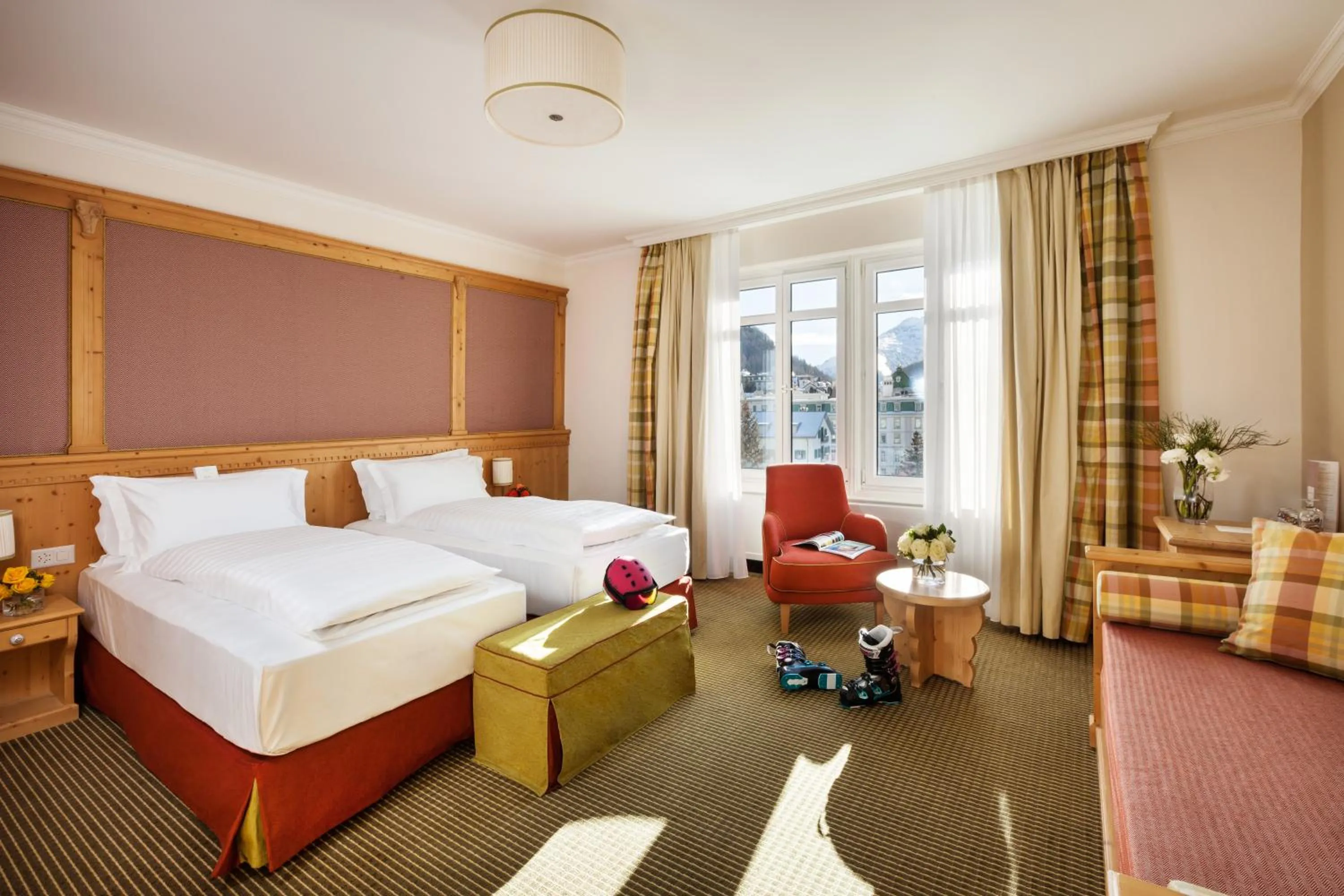 Bedroom, Bed in Schloss Hotel & Spa Pontresina