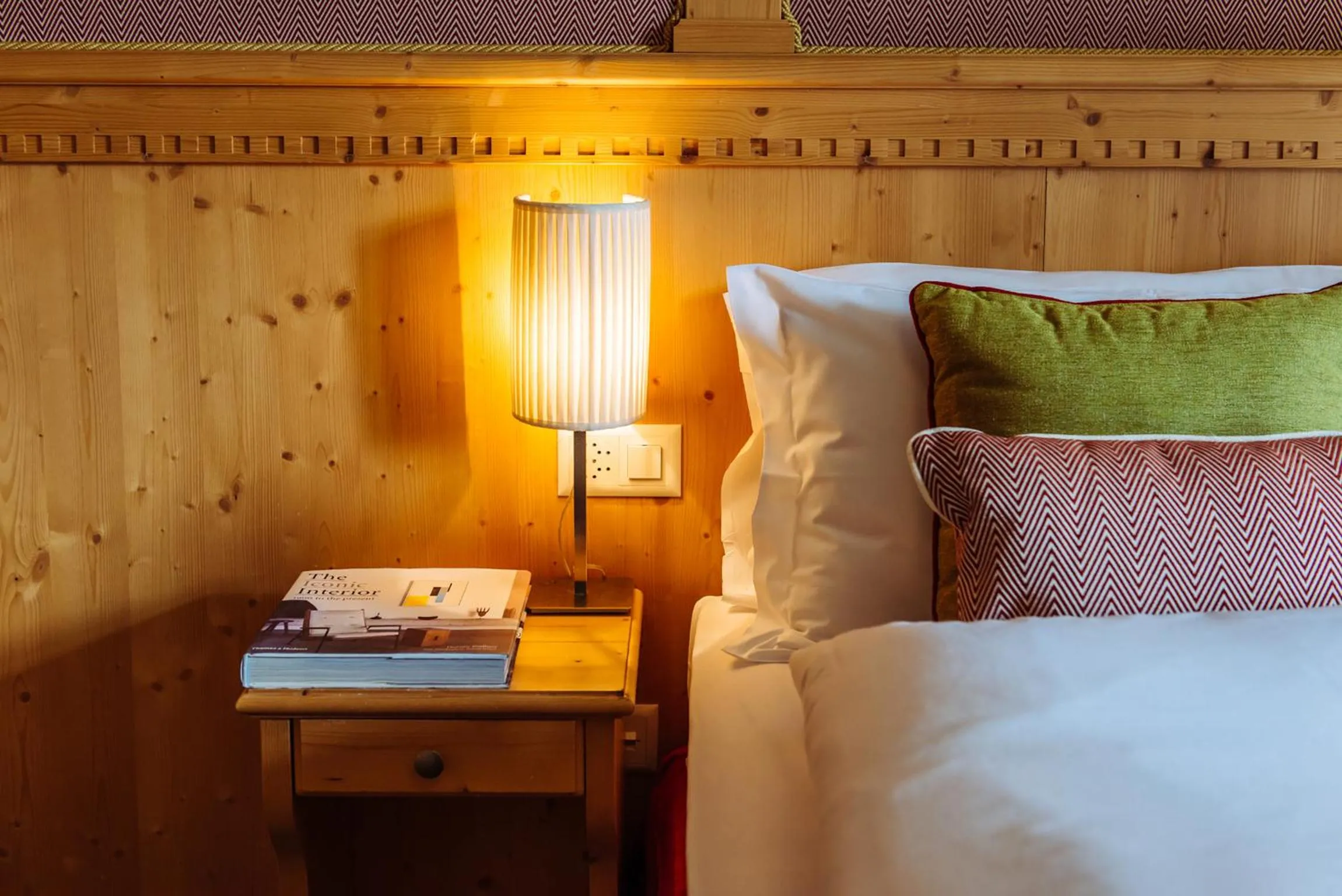 Decorative detail, Bed in Schloss Hotel & Spa Pontresina