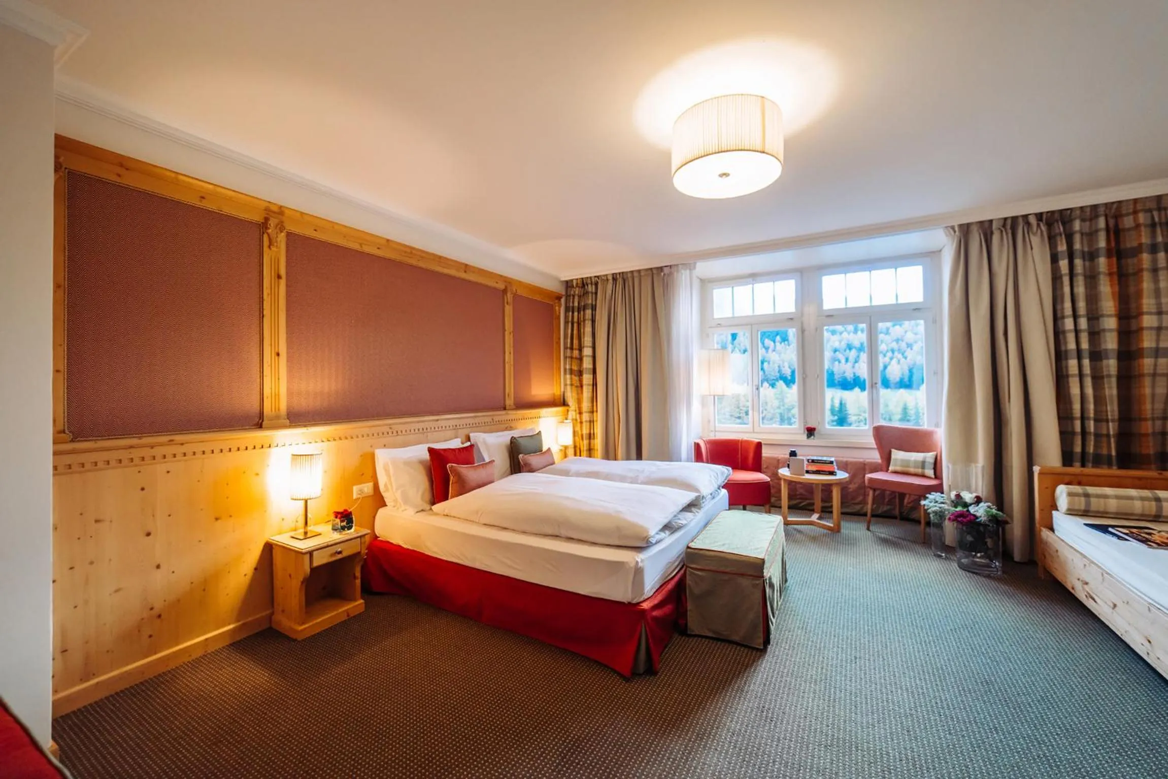 Photo of the whole room, Bed in Schloss Hotel & Spa Pontresina