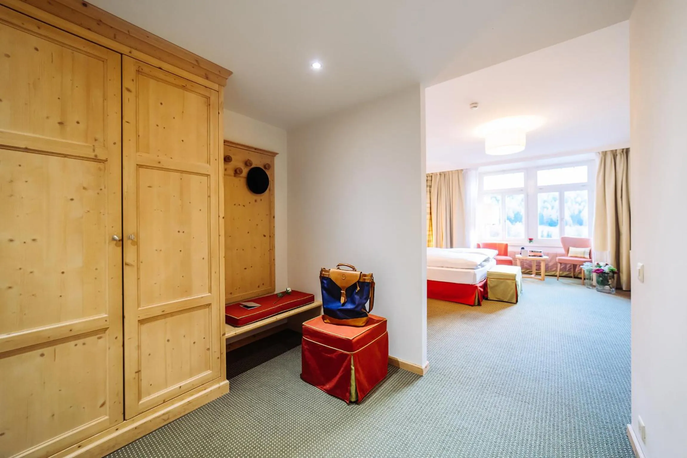 Photo of the whole room, Bed in Schloss Hotel & Spa Pontresina