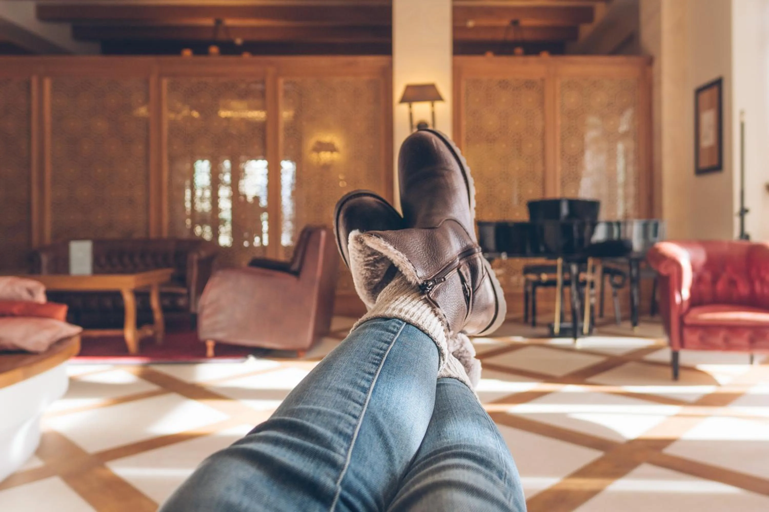 Lobby or reception in Schloss Hotel & Spa Pontresina