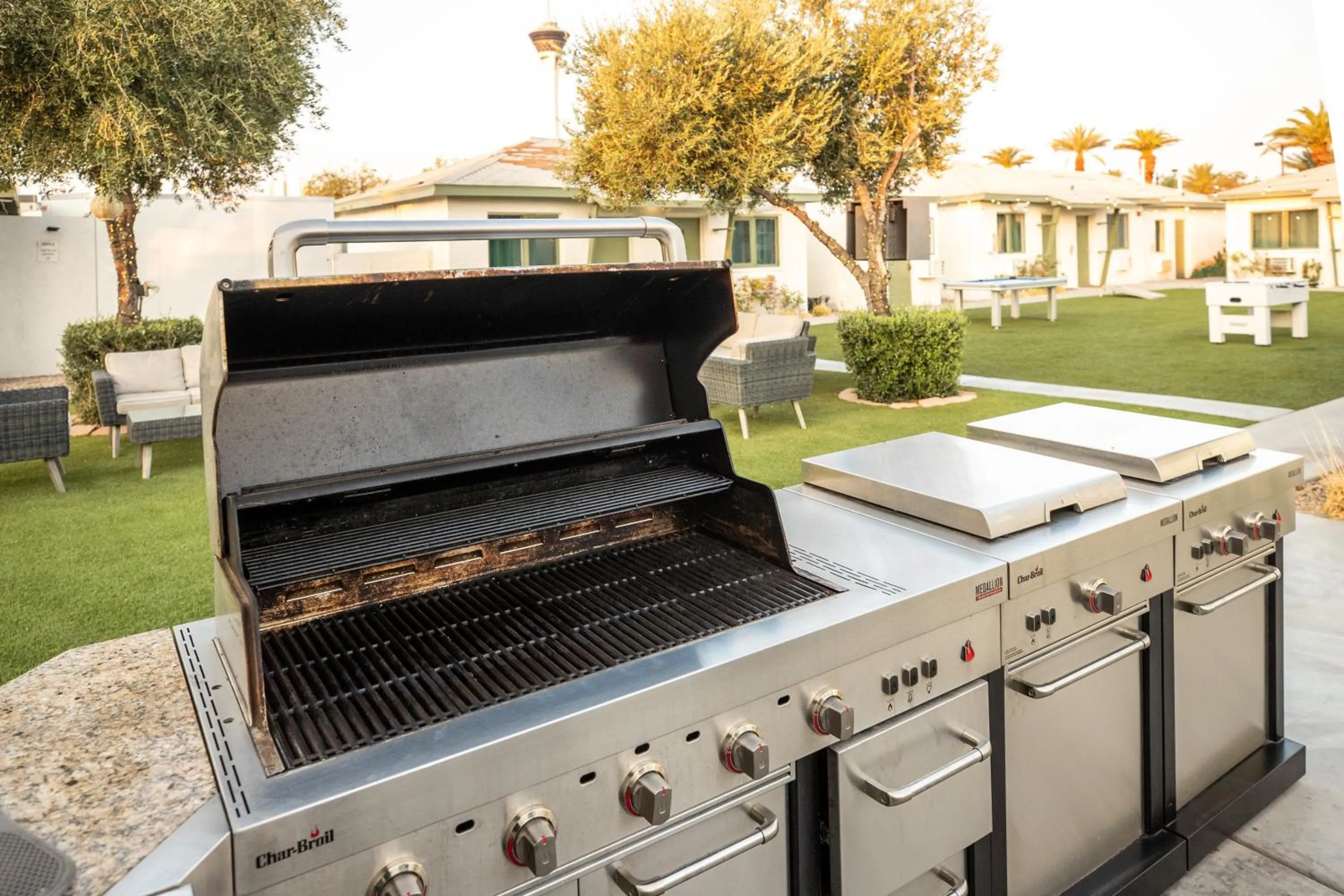 Patio in Bungalows Hostel