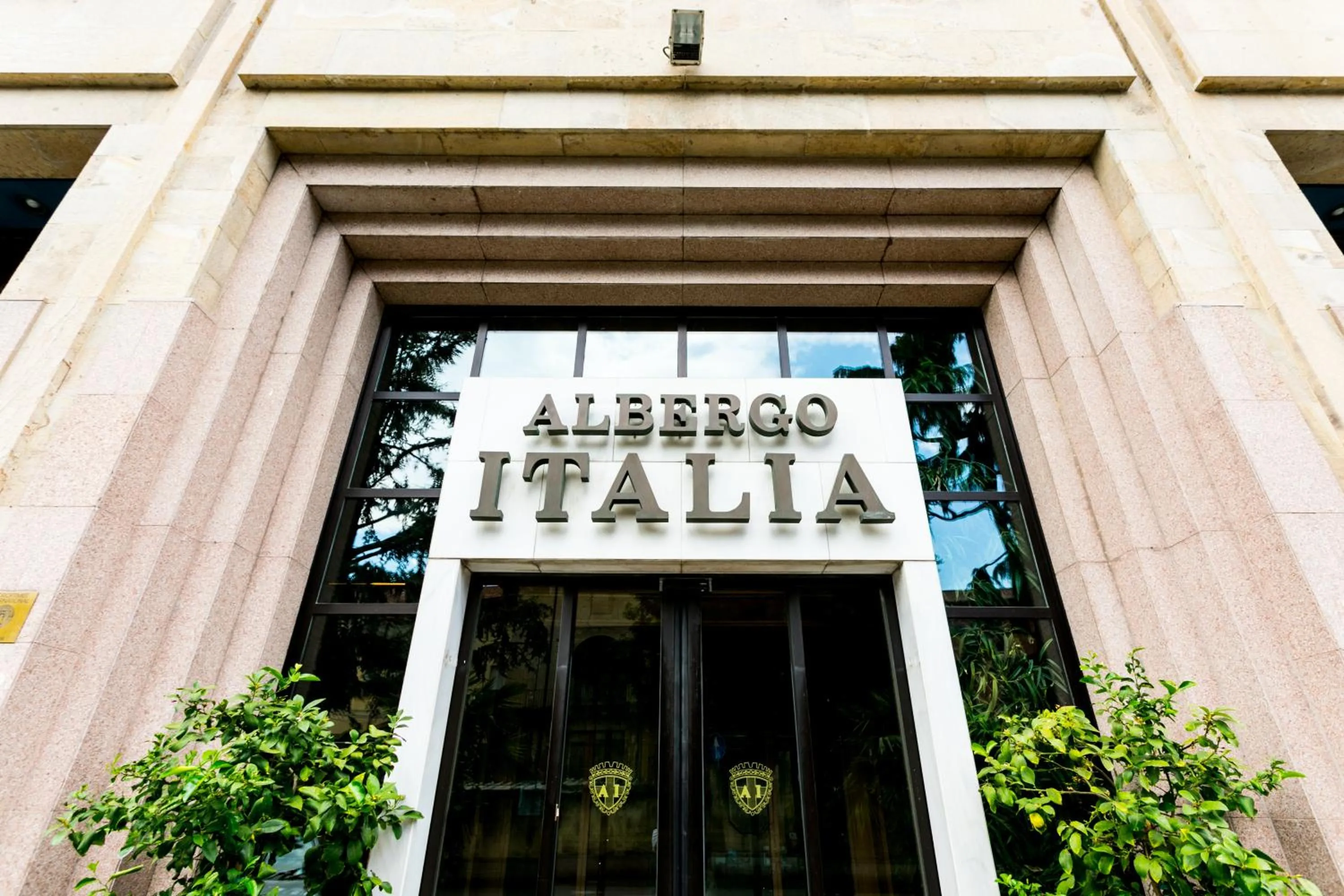 Facade/entrance in Albergo Italia