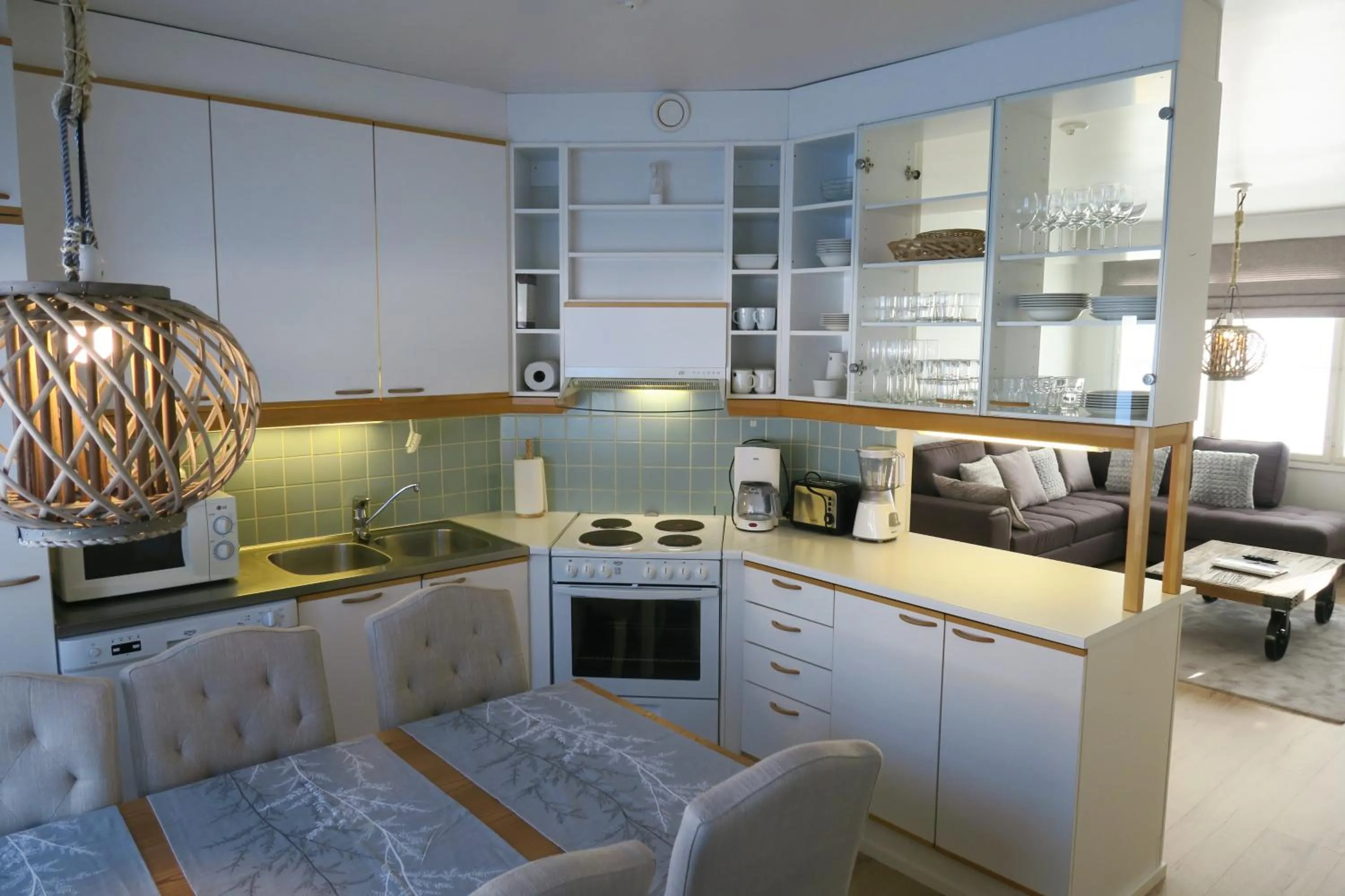 Kitchen or kitchenette in Apartments Huili