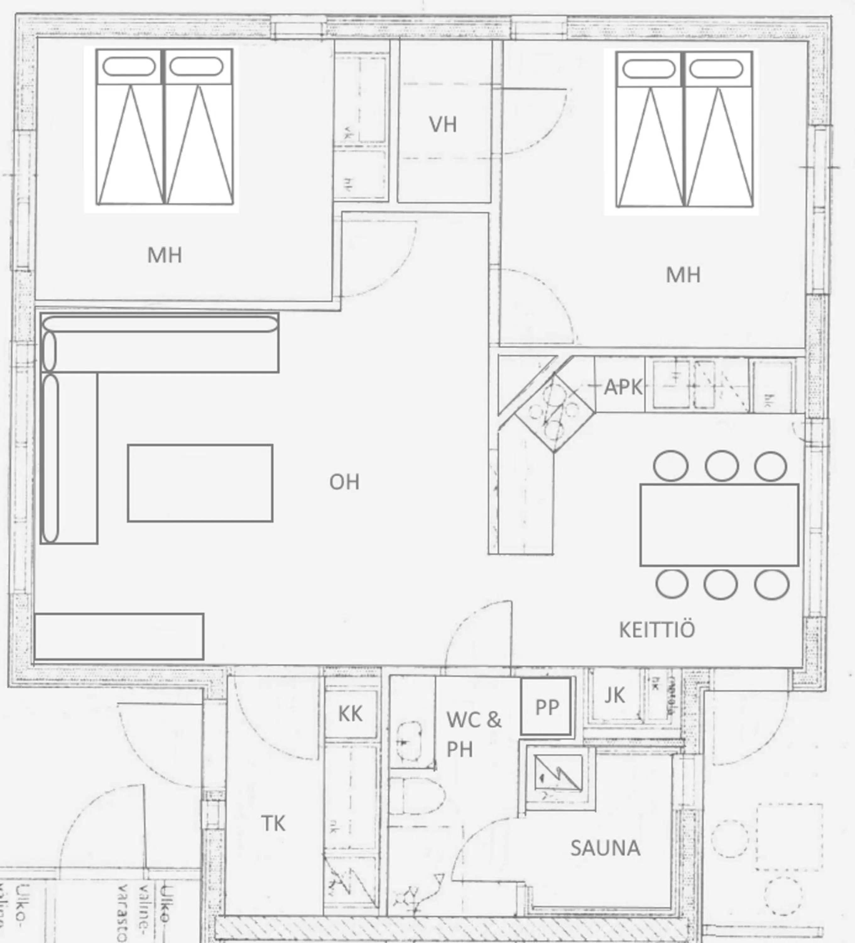 Floor plan in Apartments Huili