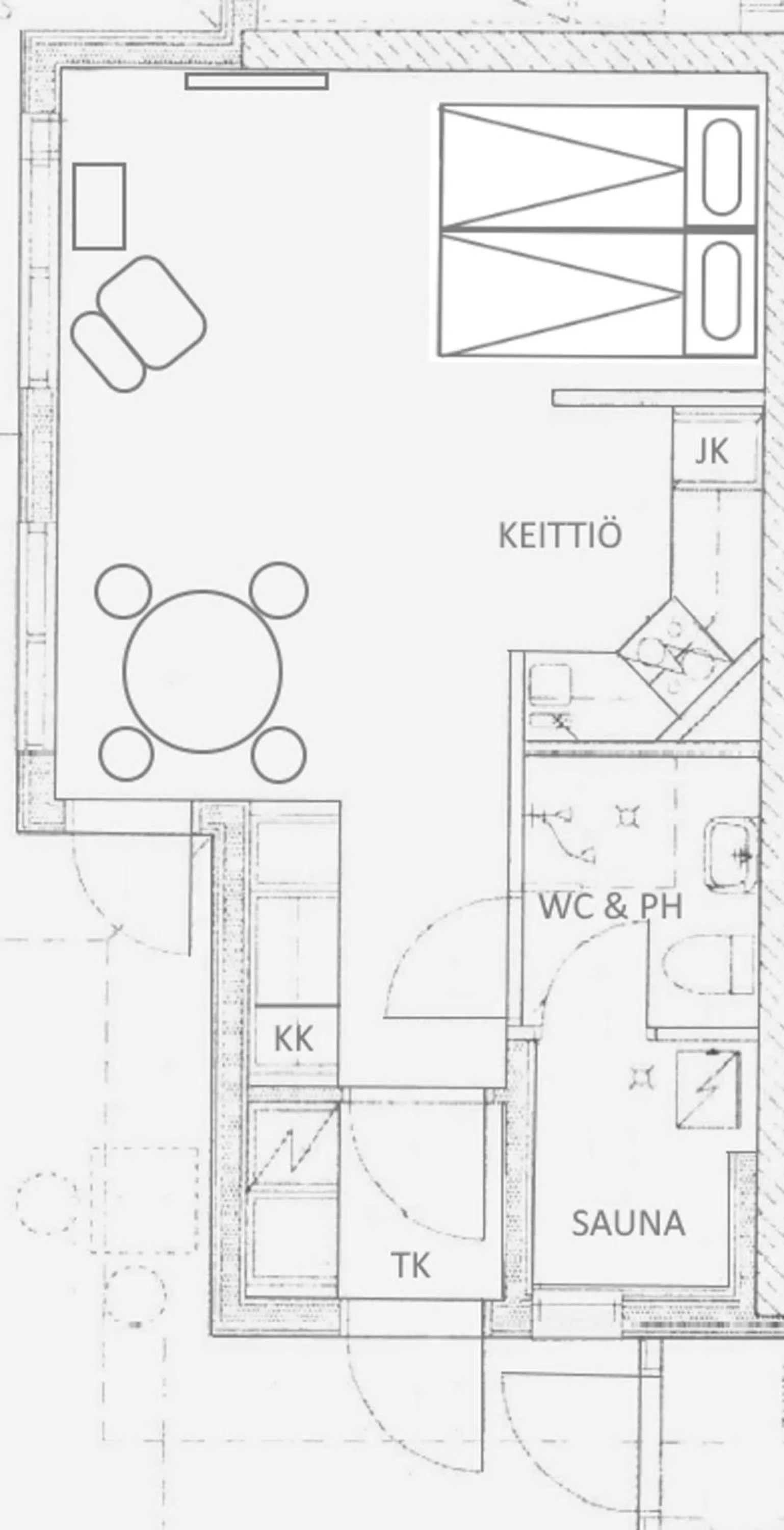Floor plan in Apartments Huili