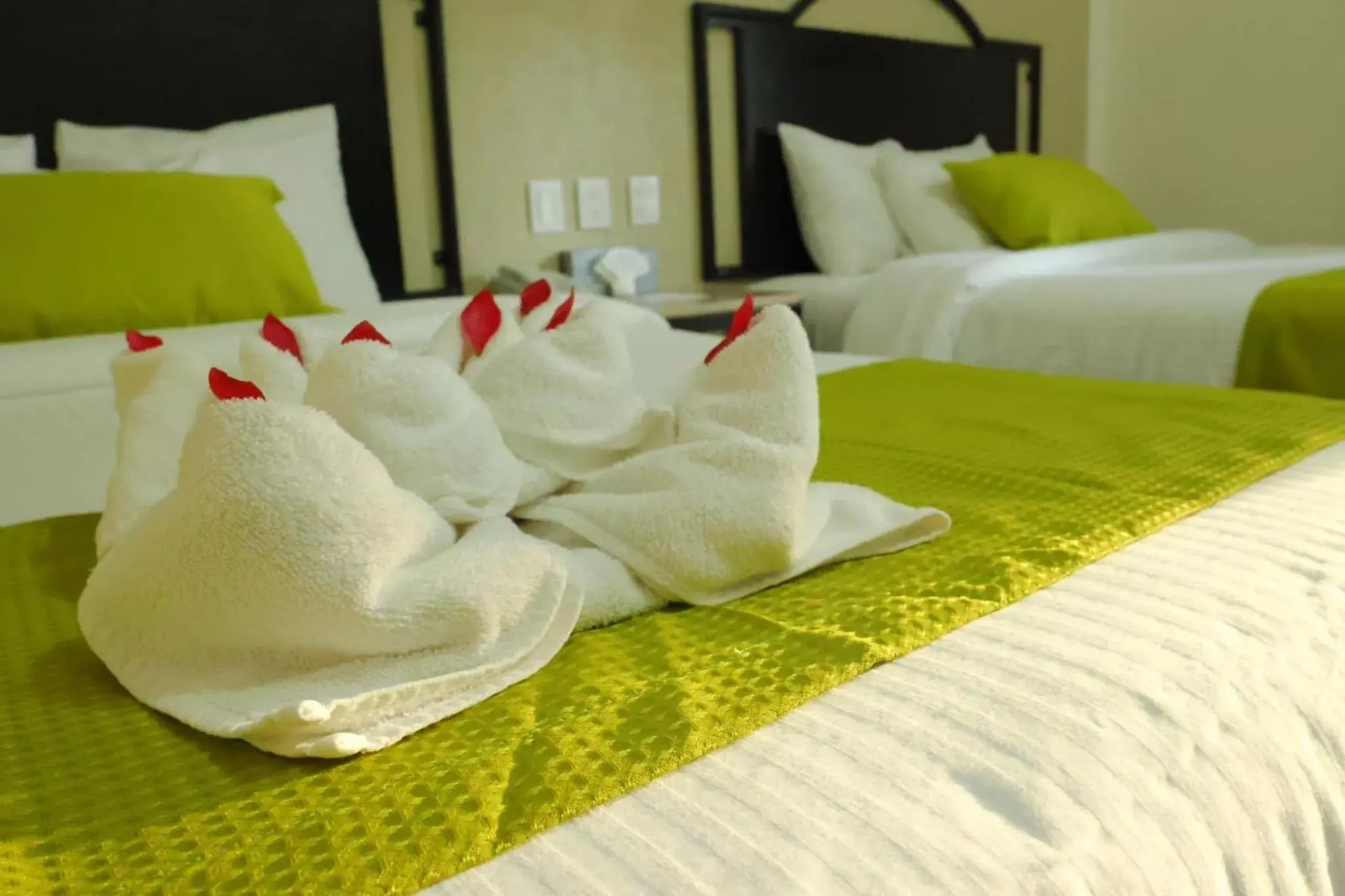 Bed in Hotel Chablis Palenque Bed in Hotel Chablis Palenque