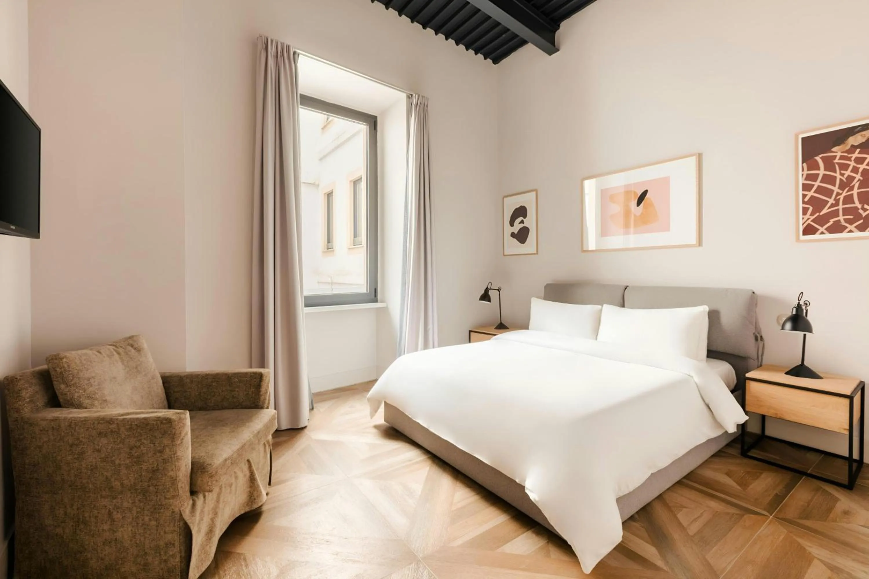 Bedroom, Bed in Piazza Barberini, Sonder Apartment by Marriott Bonvoy