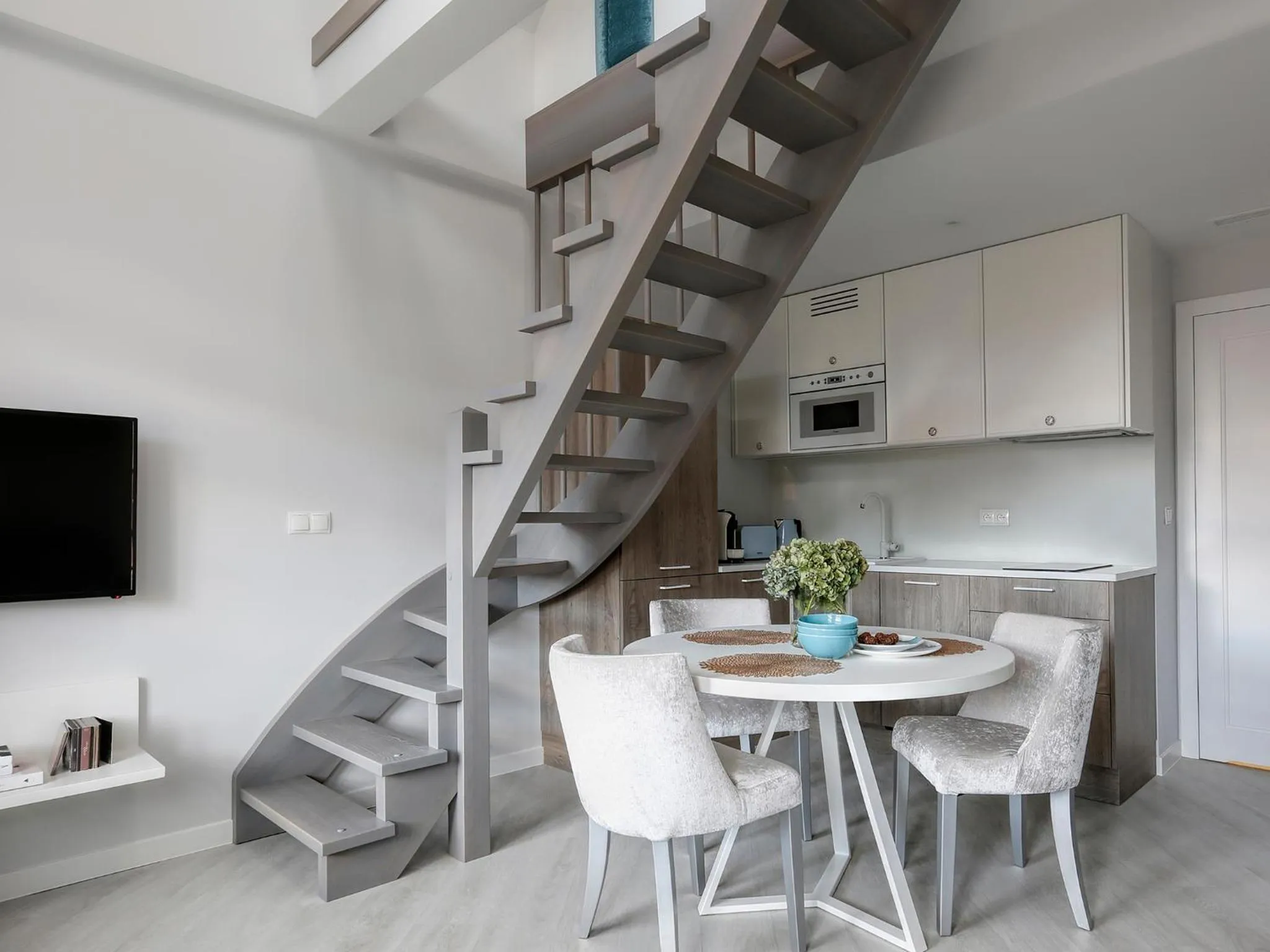 Kitchen or kitchenette in Lavoo Boutique Apartments