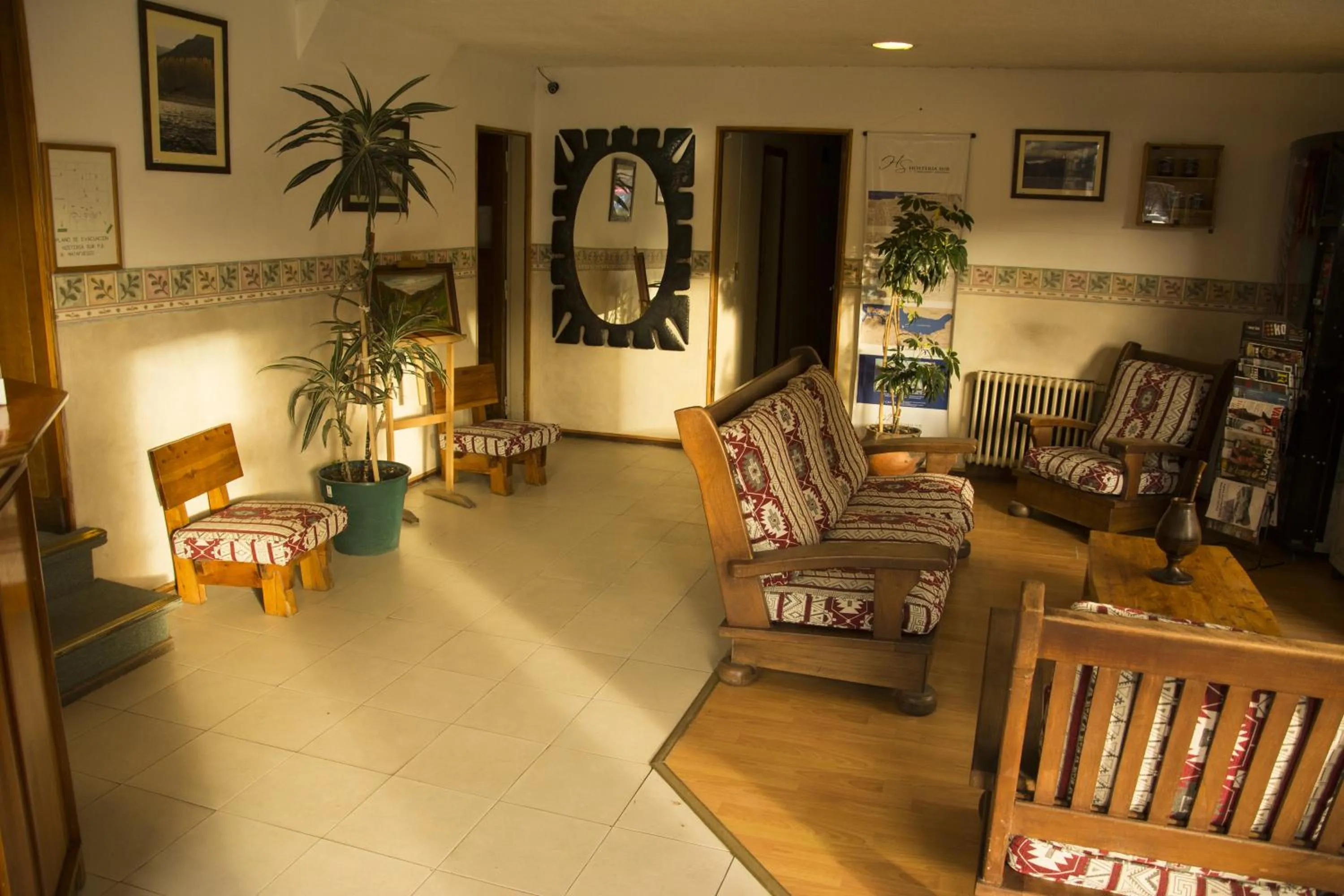 Lobby or reception in Hostería Sur
