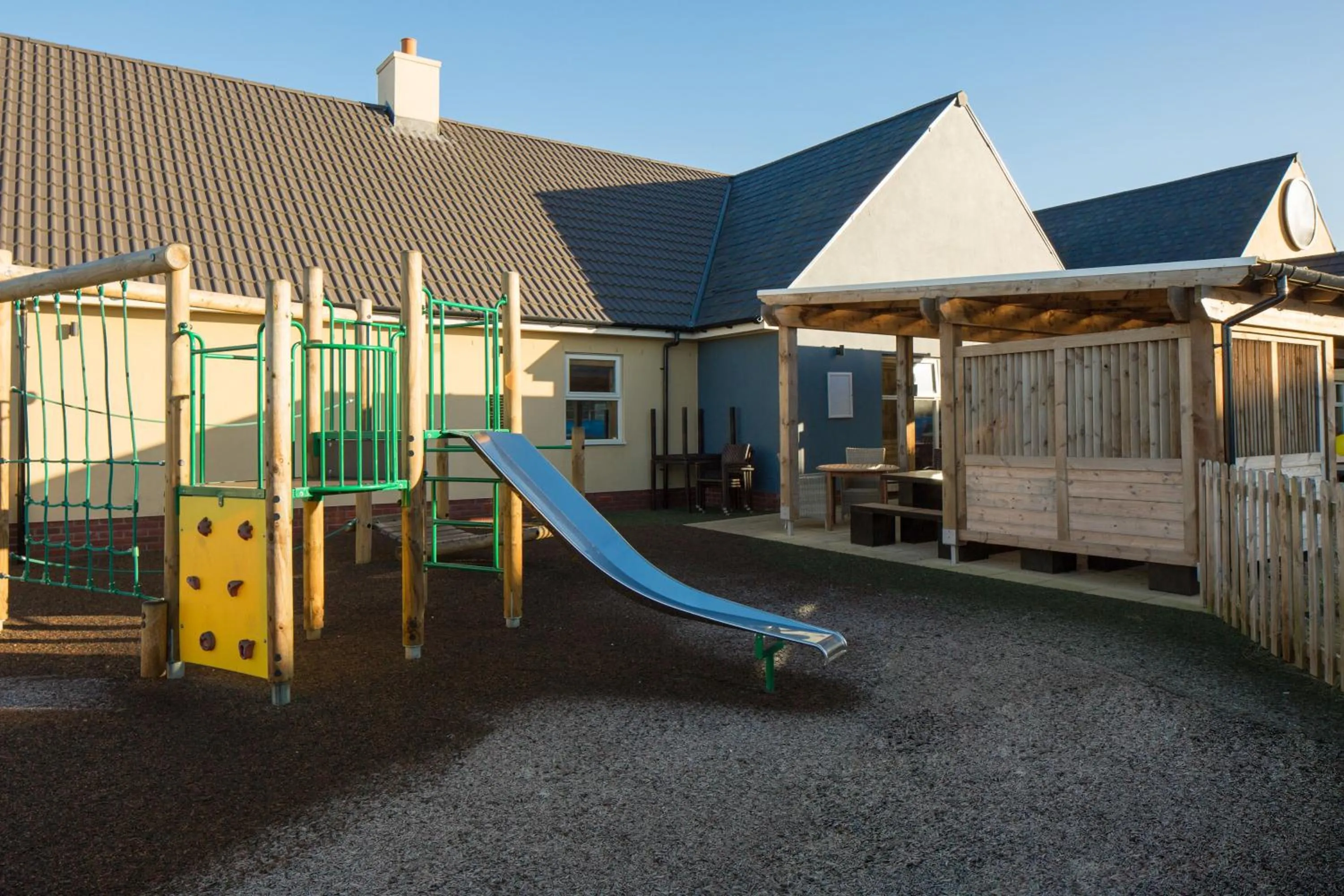 Children play ground in The Raven’s Cliff Lodge by Marston's Inns