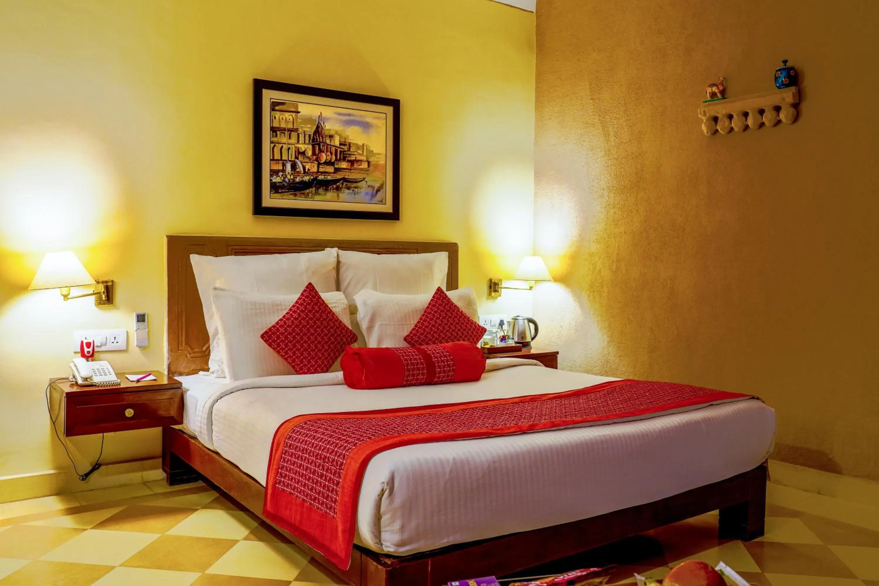 Bed in Guleria Kothi at Ganges