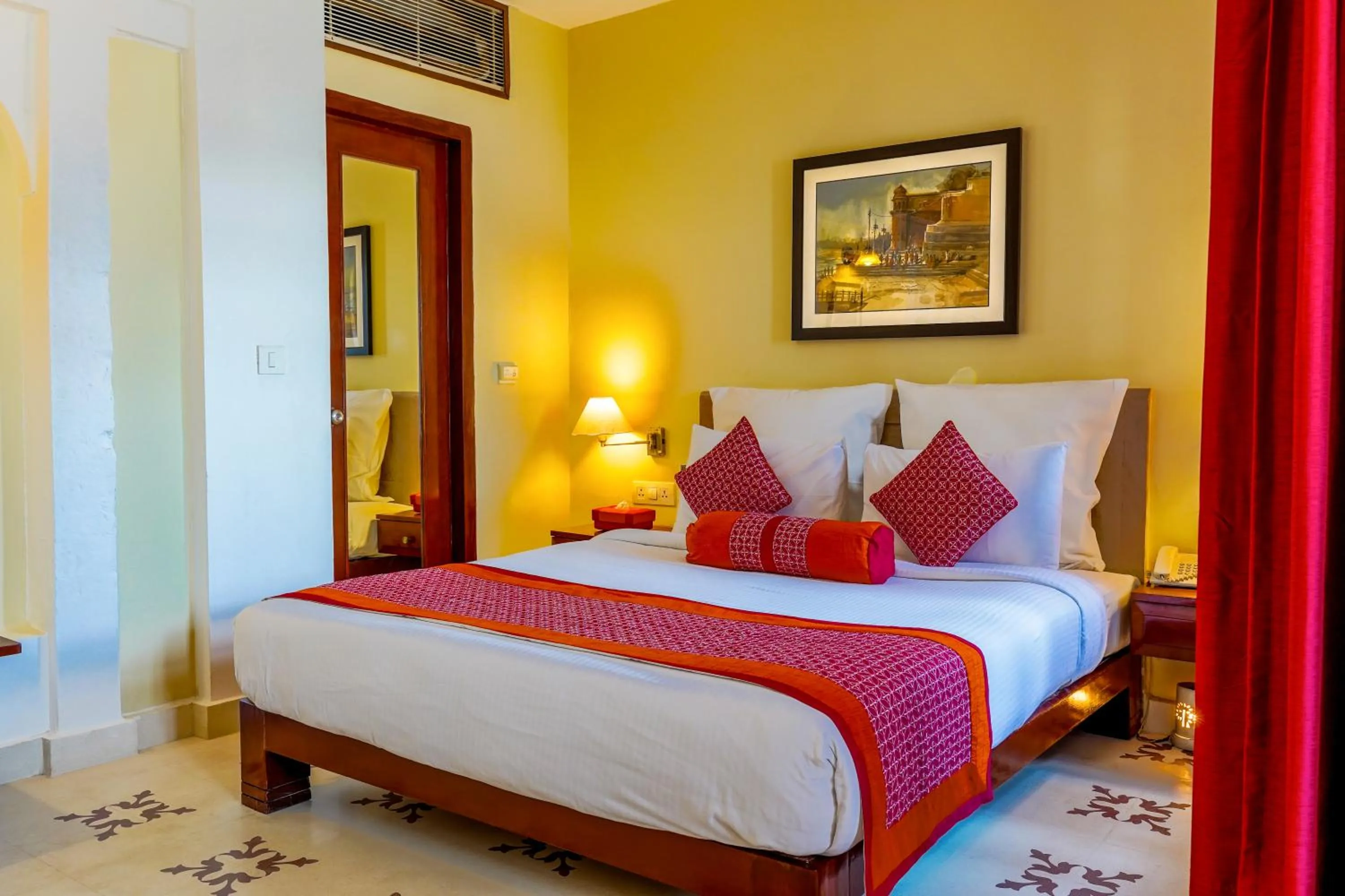 Bed in Guleria Kothi at Ganges