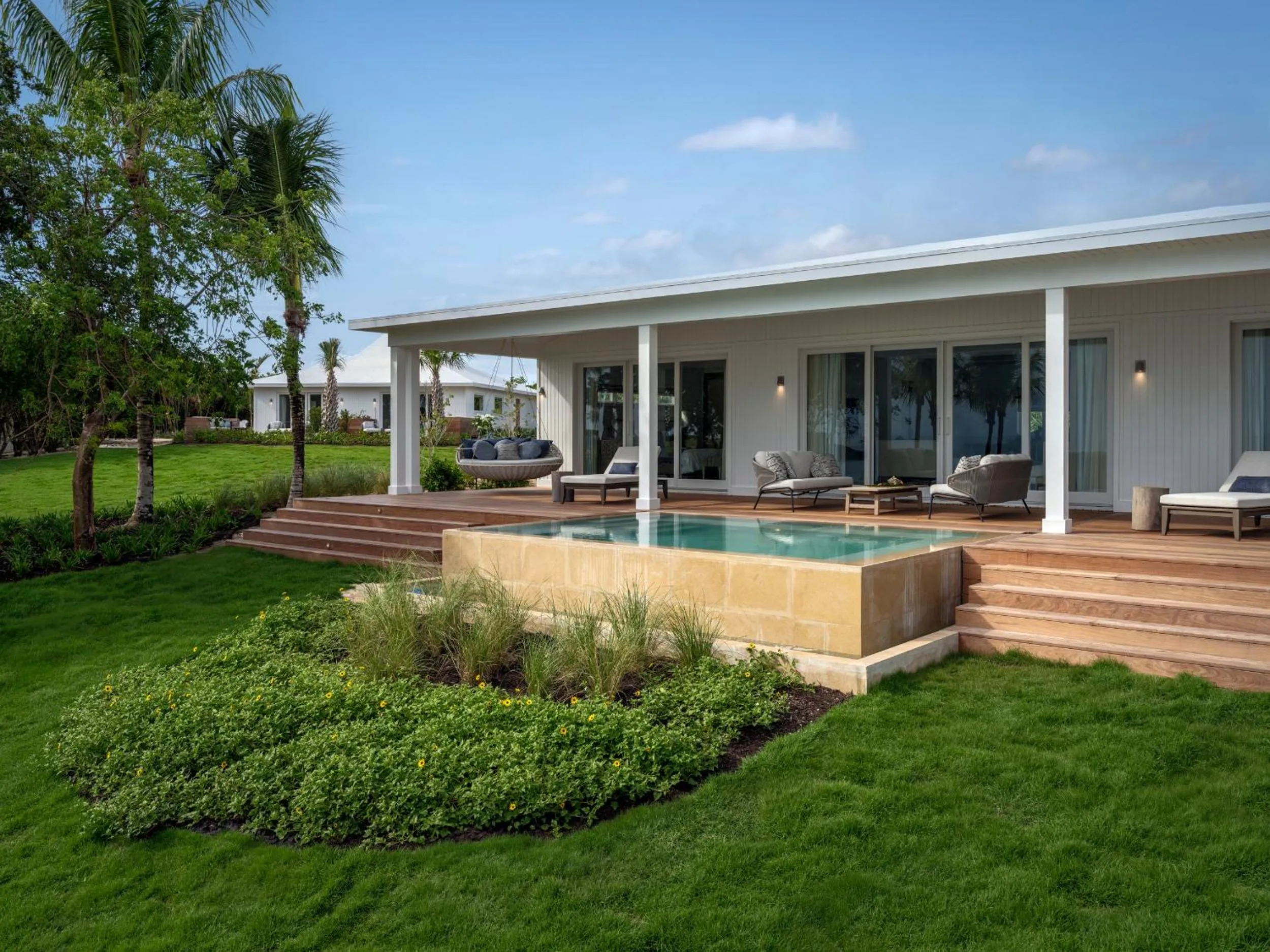 Pool view in The Cove Eleuthera