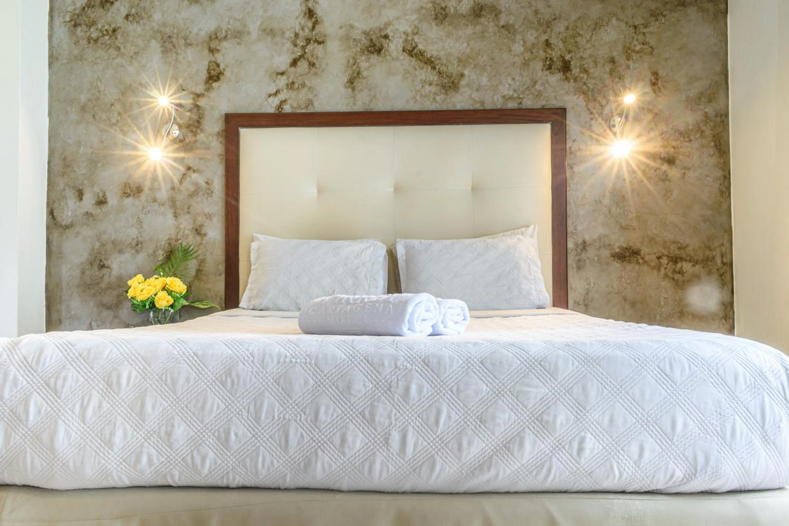 Bed in Hotel Virrey Cartagena