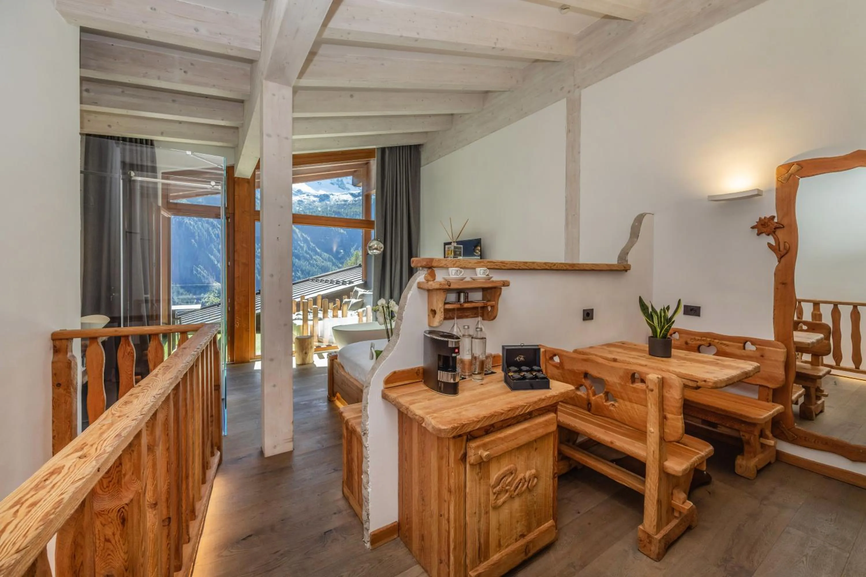 Living room in Hotel Chalet Al Foss - Adults Only