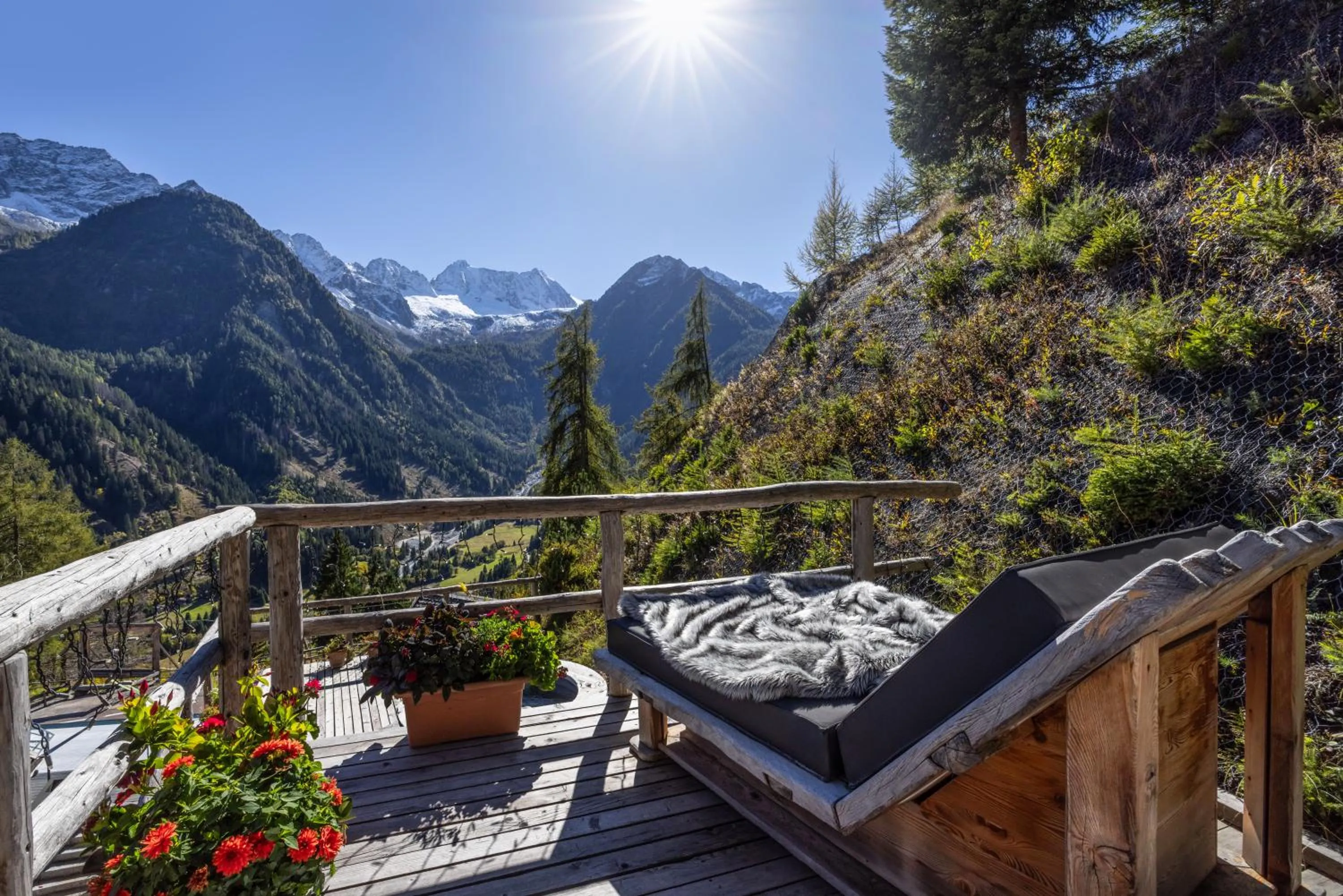Balcony/Terrace in Hotel Chalet Al Foss - Adults Only