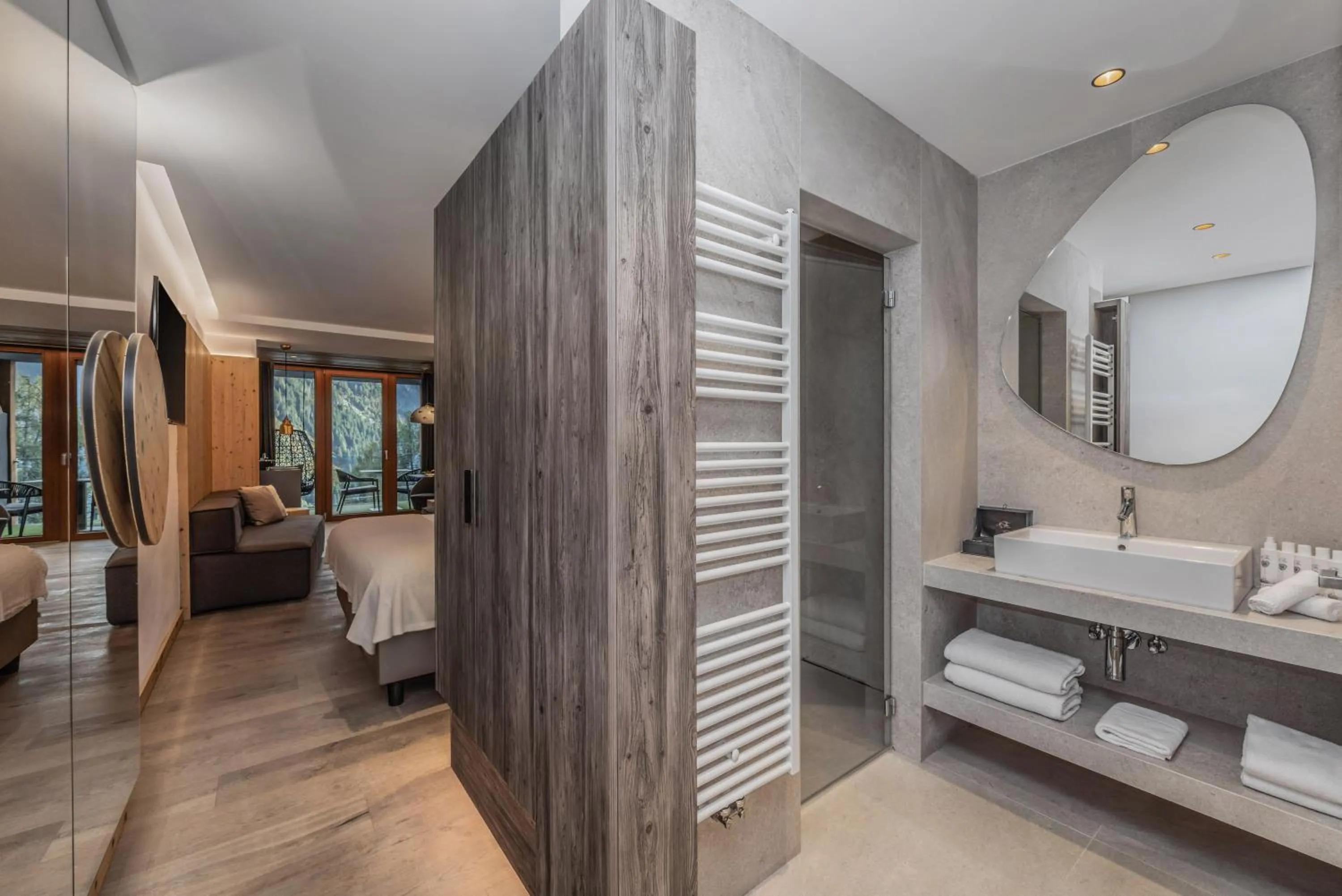 Bathroom in Hotel Chalet Al Foss - Adults Only