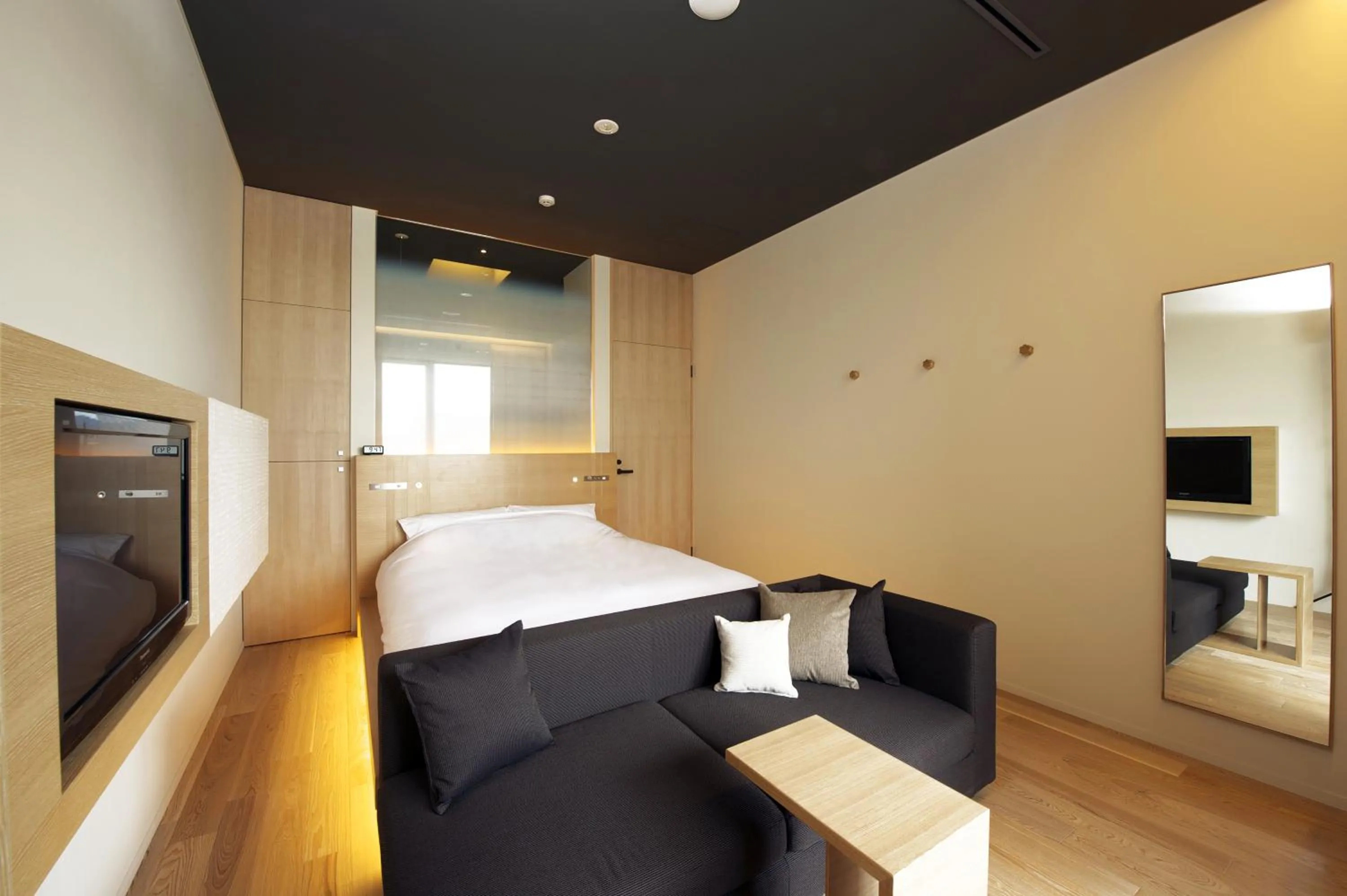 Bed in hotel kanra kyoto