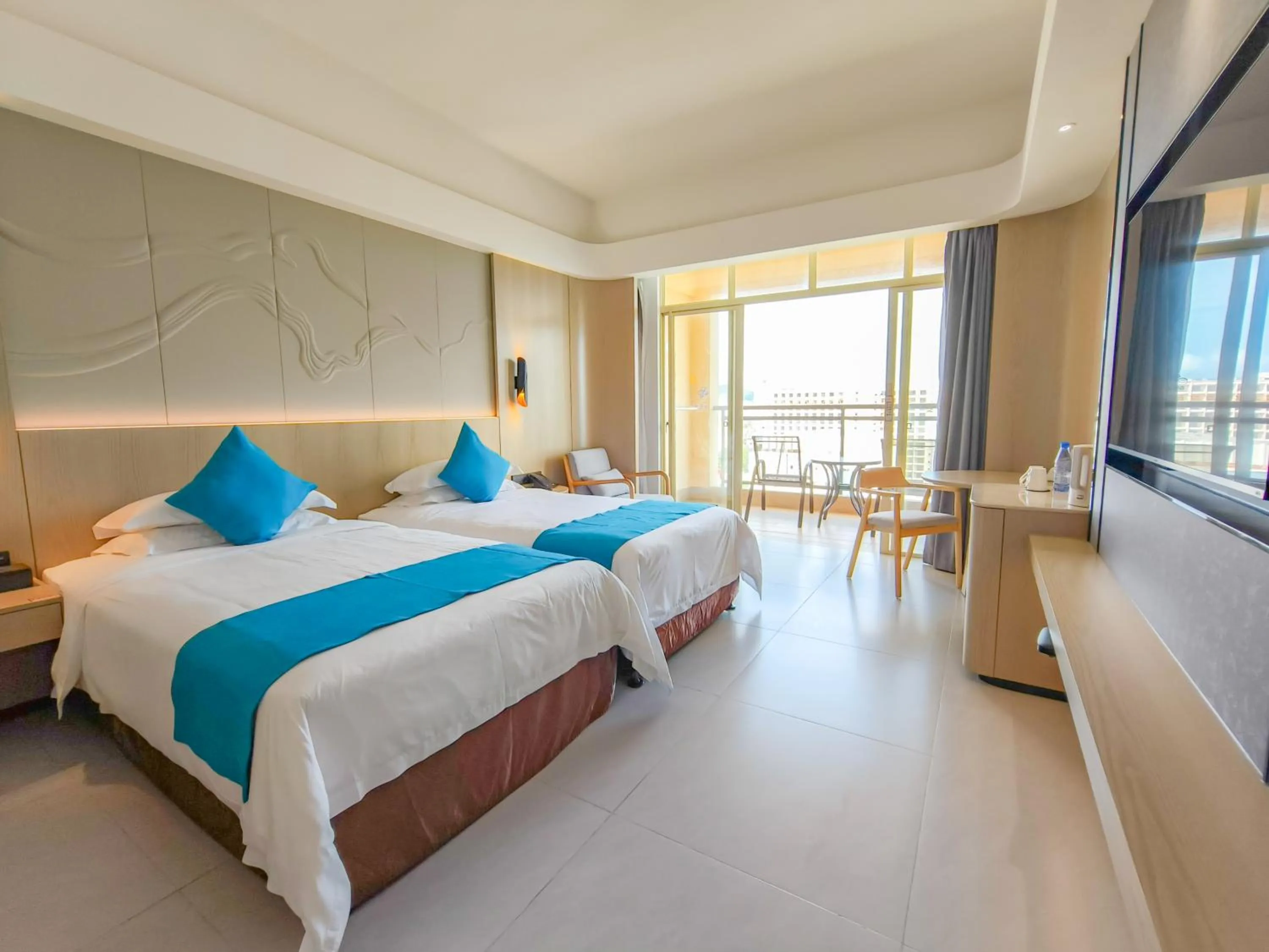 Bed in Shengyi Holiday Villa Hotel