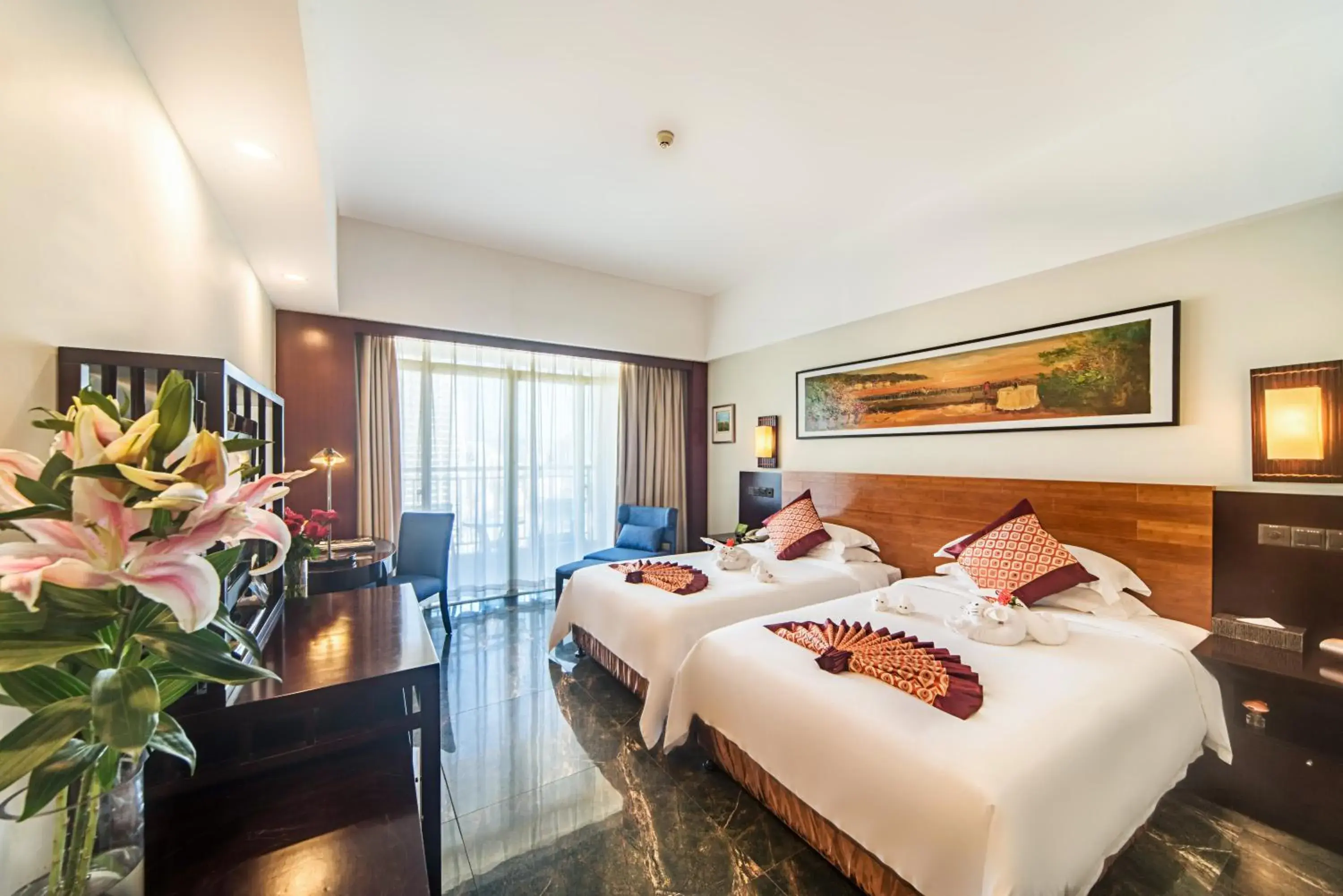 Bedroom, Bed in Shengyi Holiday Villa Hotel Bedroom, Bed in Shengyi Holiday Villa Hotel