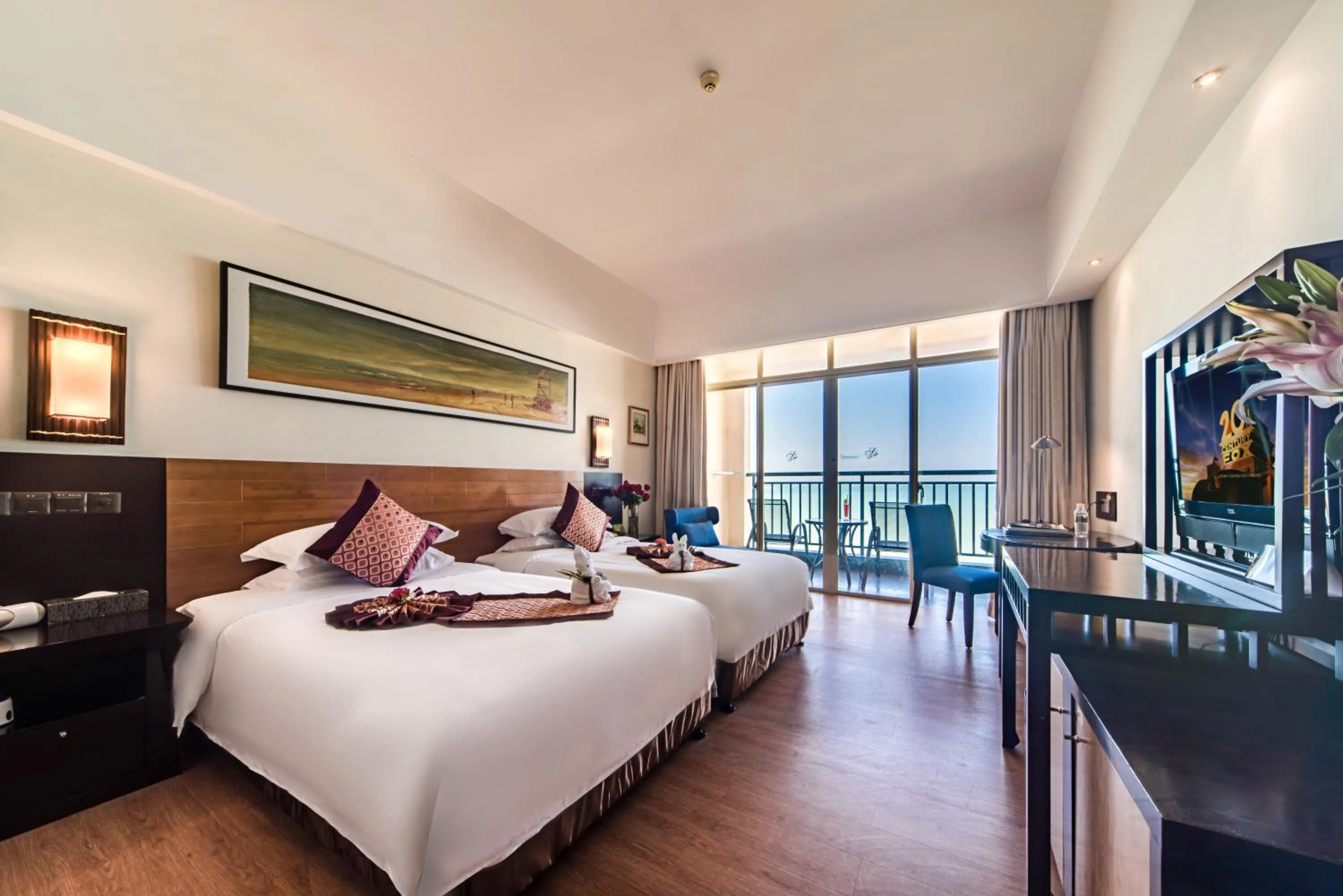 Sea view, Bed in Shengyi Holiday Villa Hotel