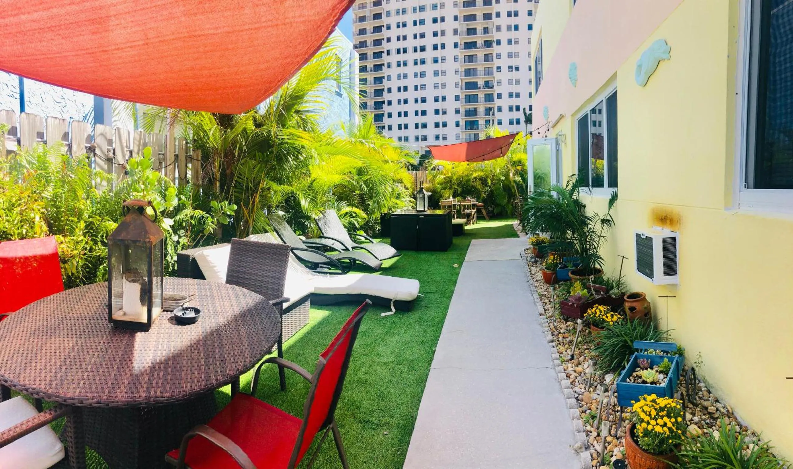 Patio in Hollywood Beachfront House