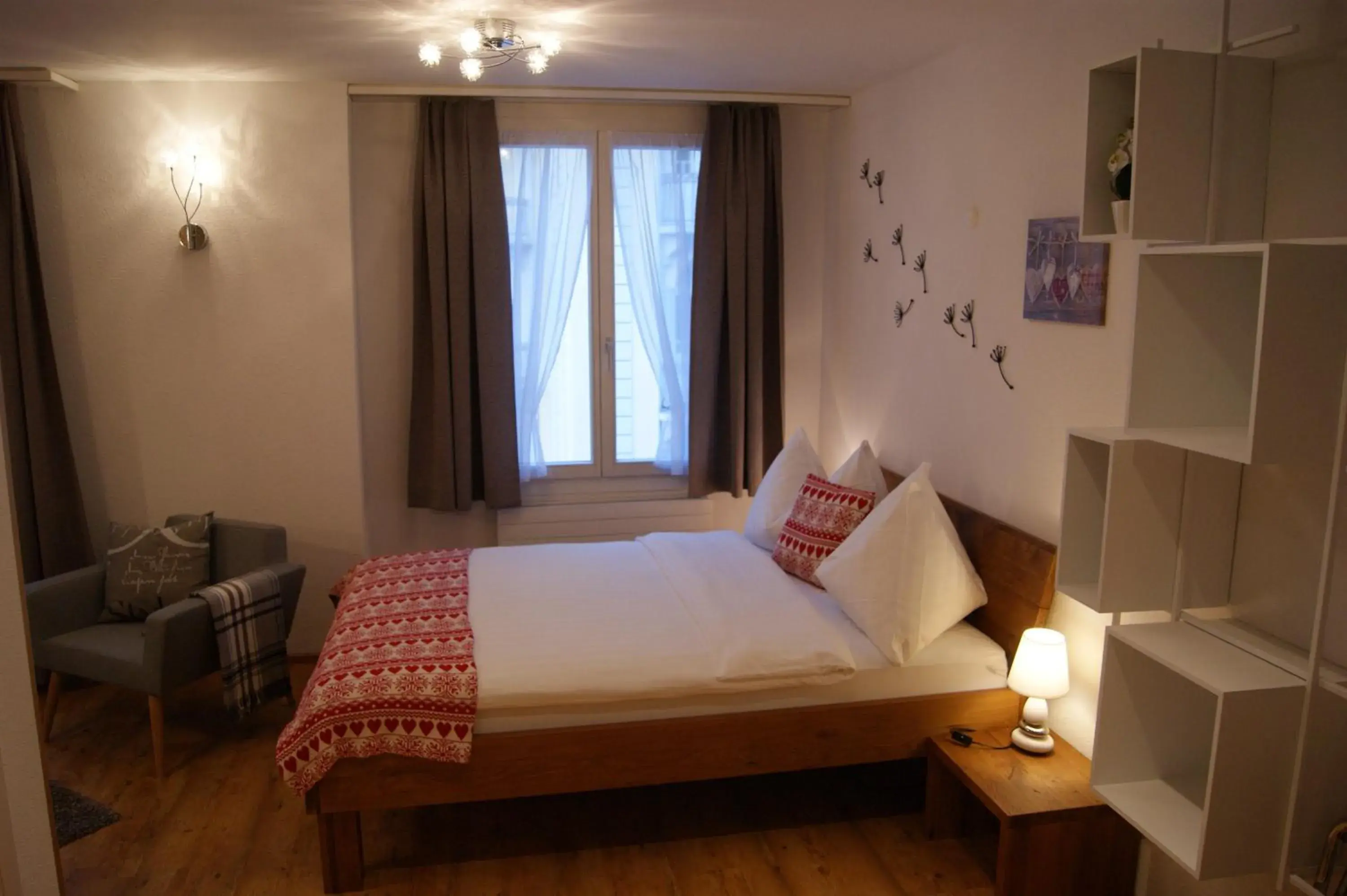 Bed in Hotel Schweizerhof Bed in Hotel Schweizerhof