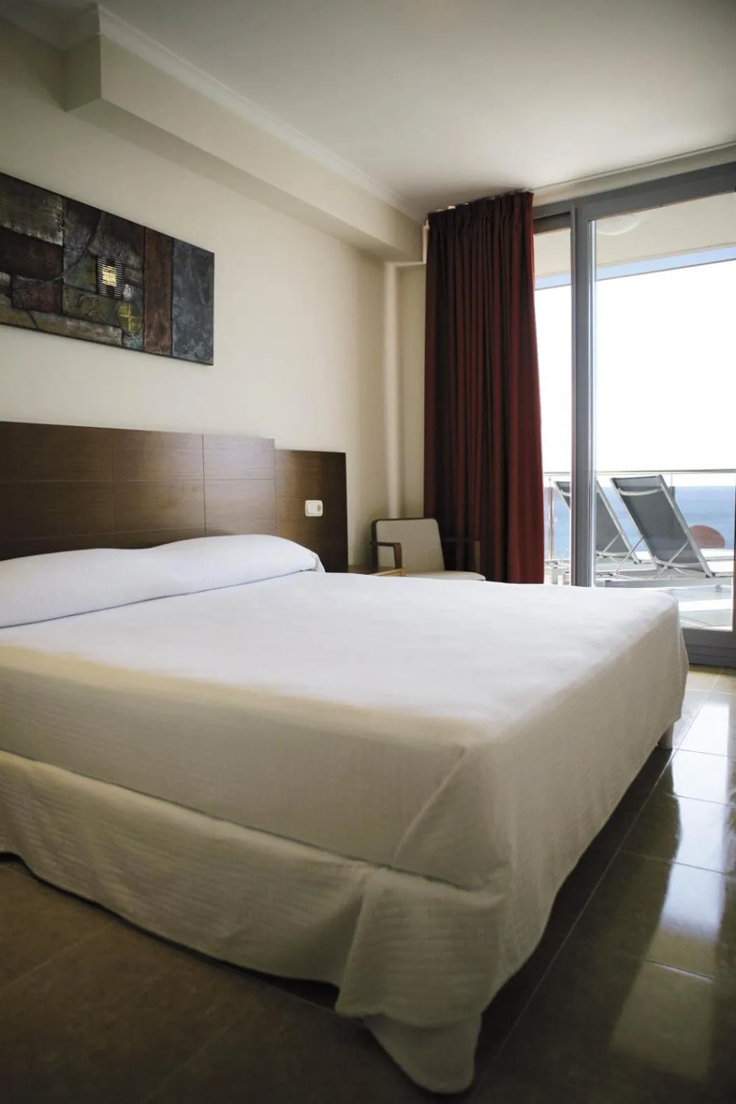 Bed in ESTIMAR Calpe Apartments