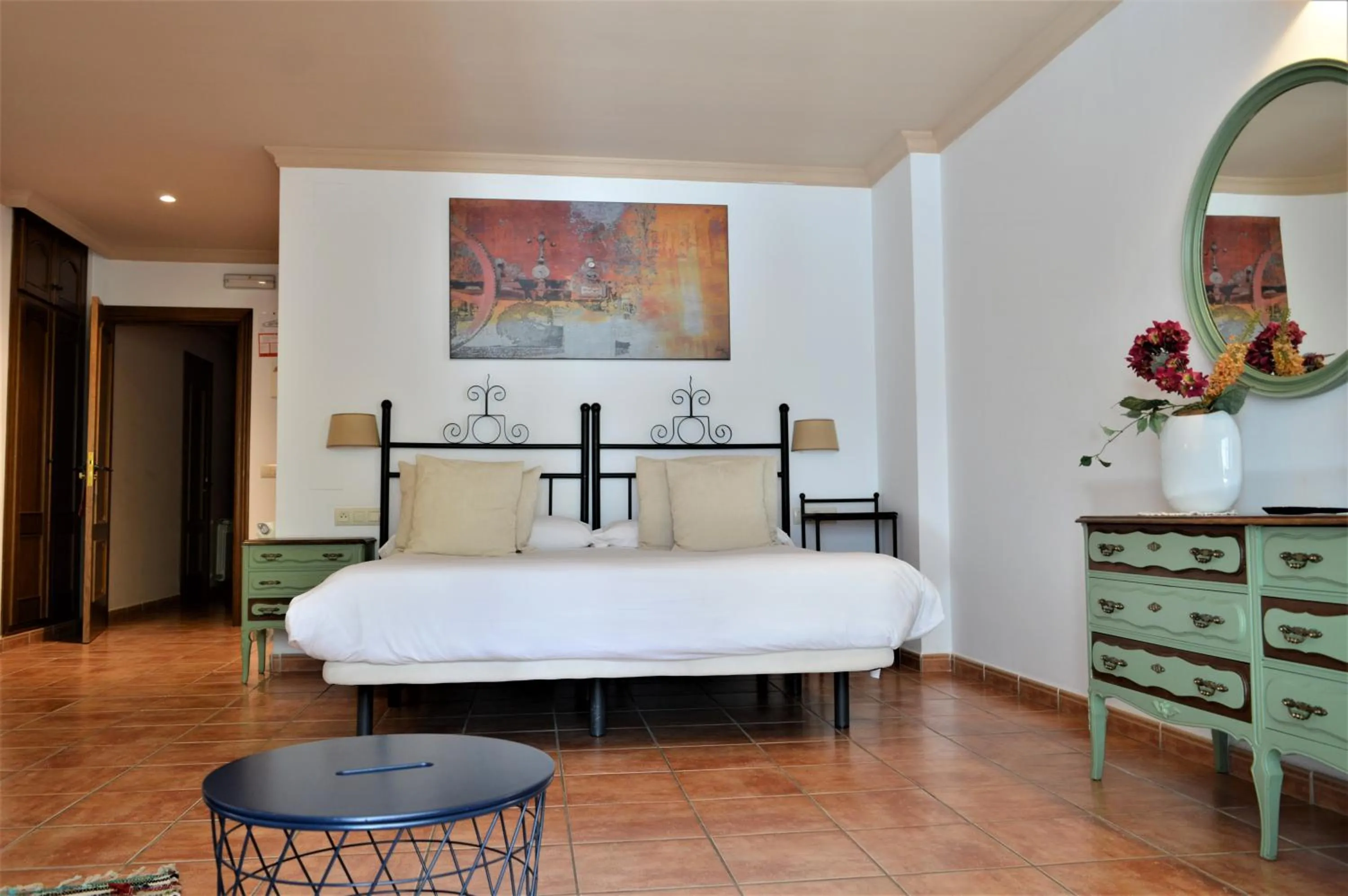 Bed in Hotel Rural Alfajía de Antonio