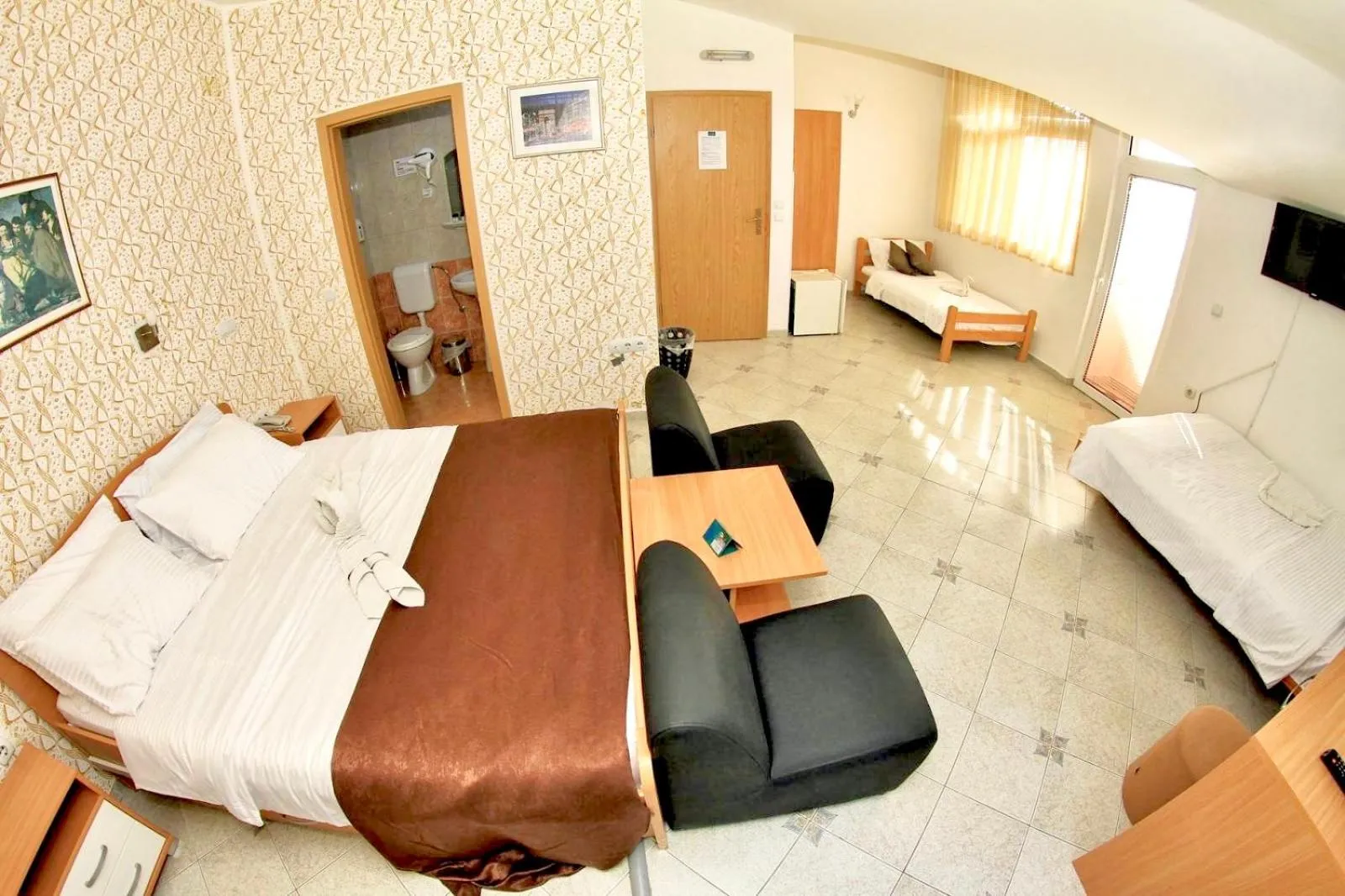 Bed in Hotel Lagadin