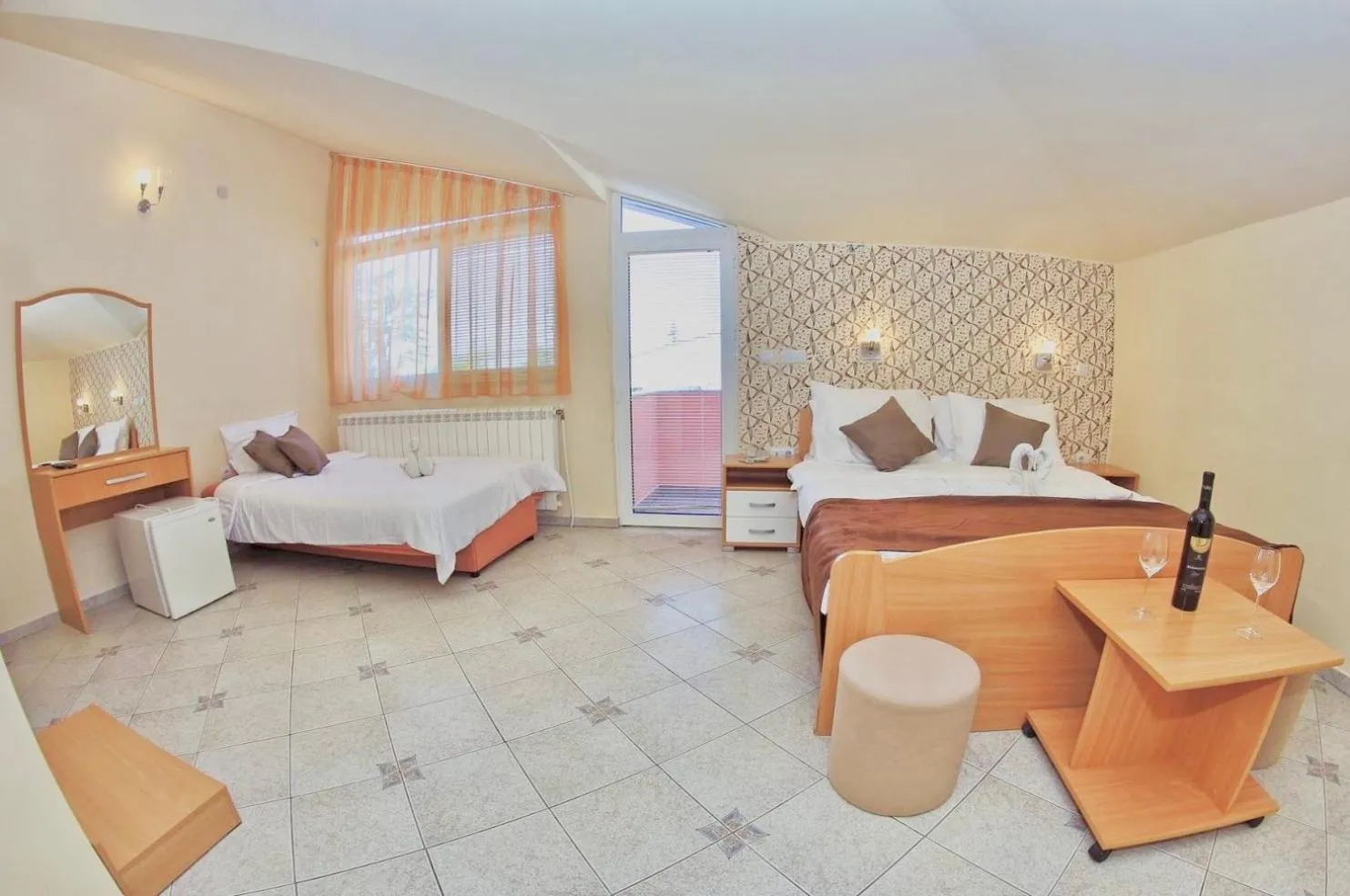 Bed in Hotel Lagadin