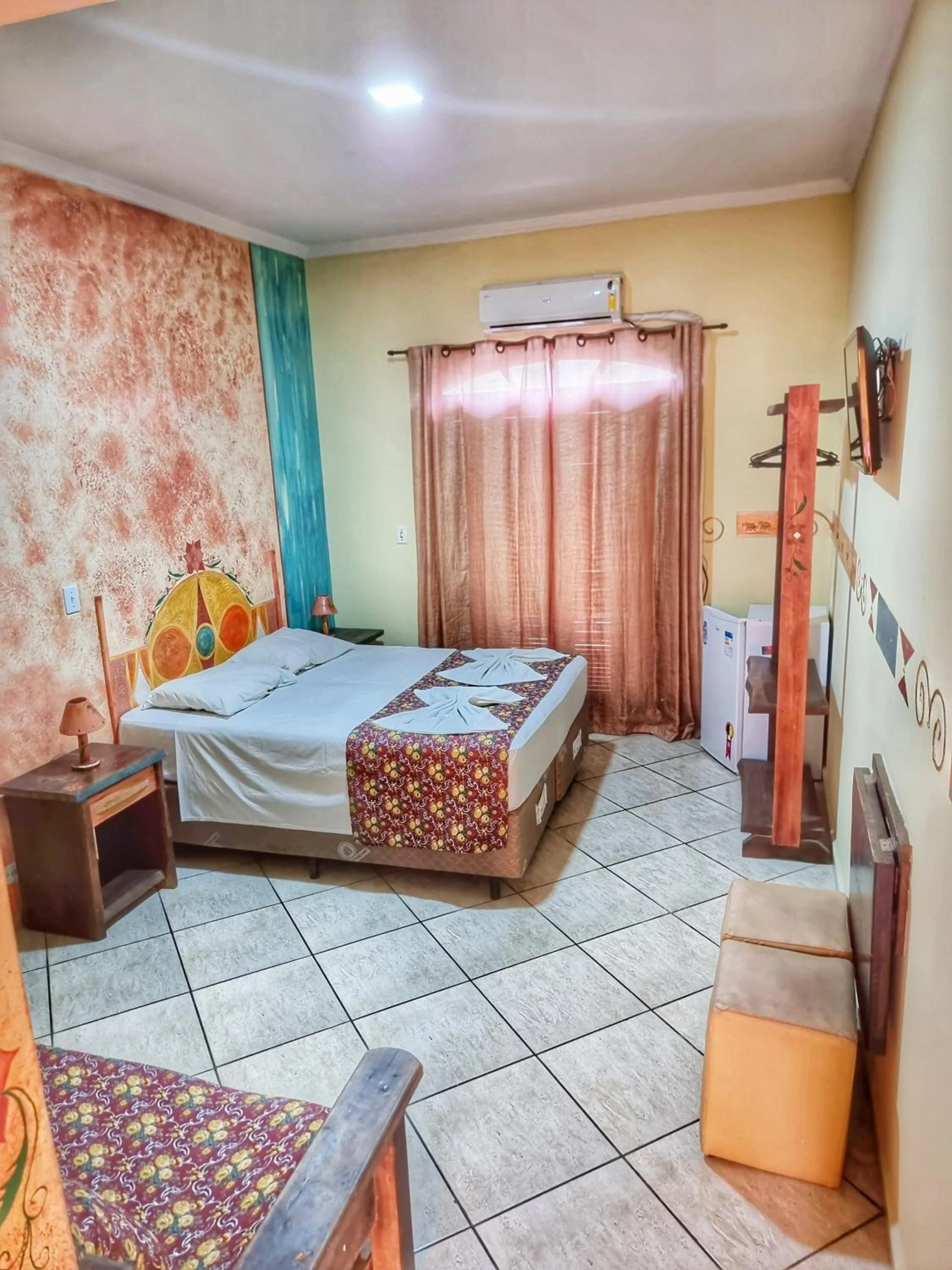 Bed in Peruíbe Suíte Flat Hotel